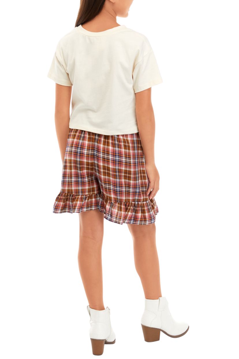 Girls 7-16 Graphic T-Shirt and Skirt Set