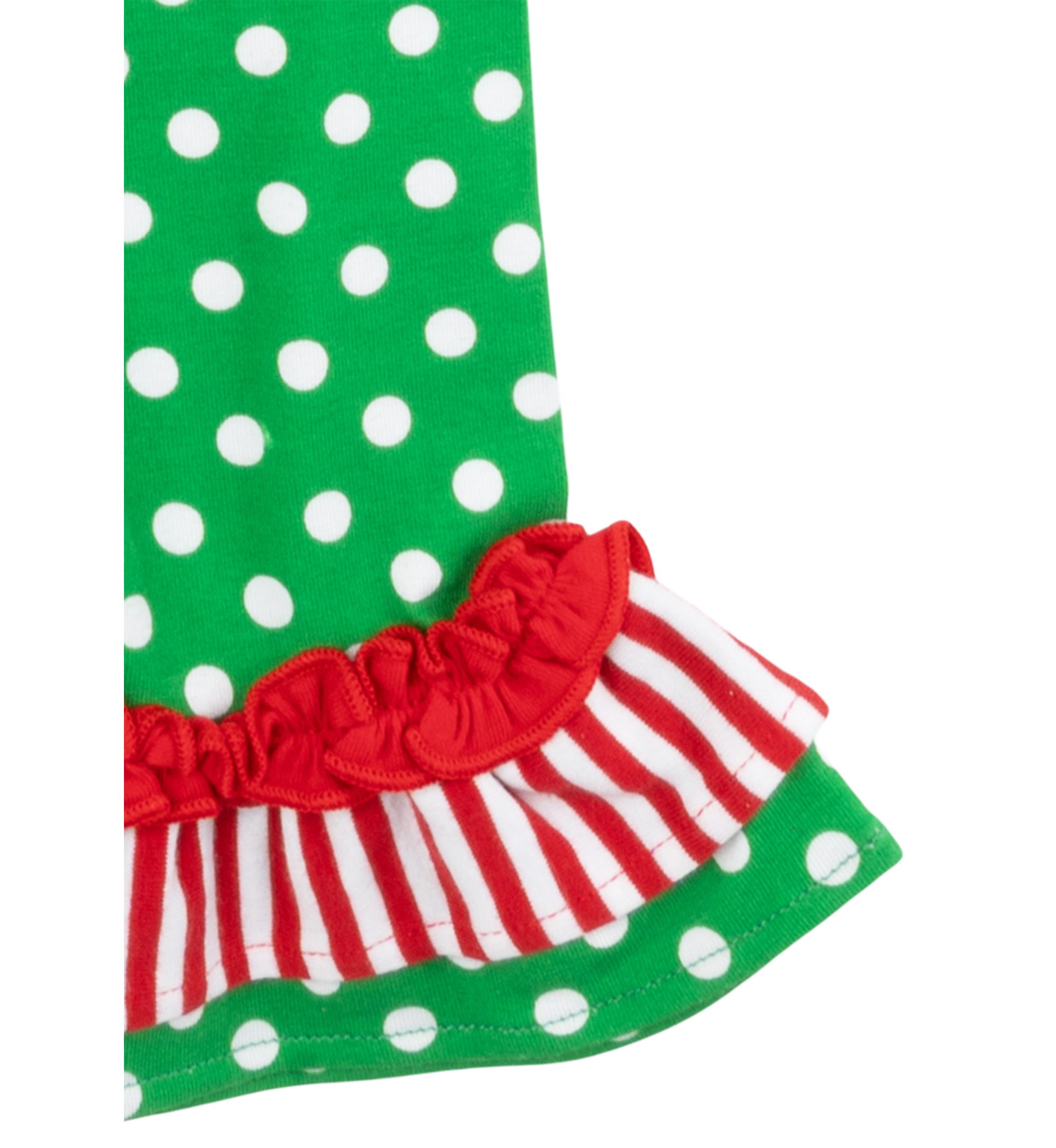 Girls 4-6x Striped Top and Printed Leggings Set