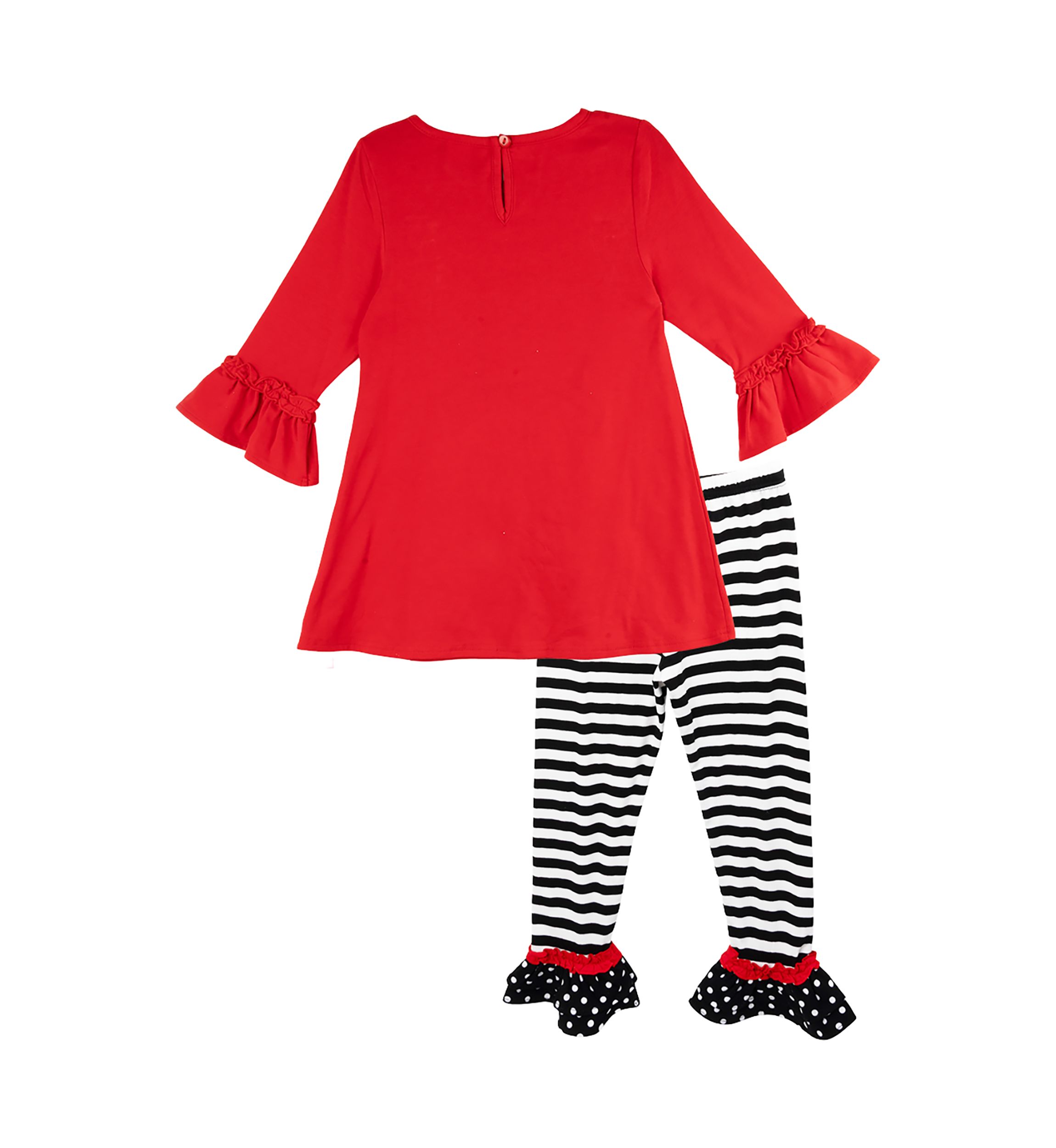 Girls 4-6x Snowman Appliqué Top and Leggings Set