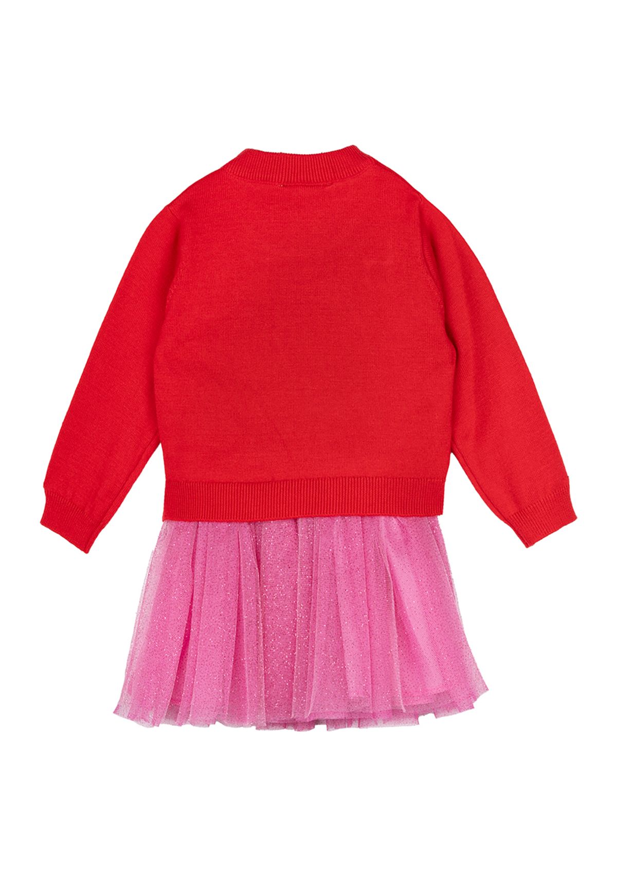 Girls 4-6x Snowman Sweater Dress with Skirt