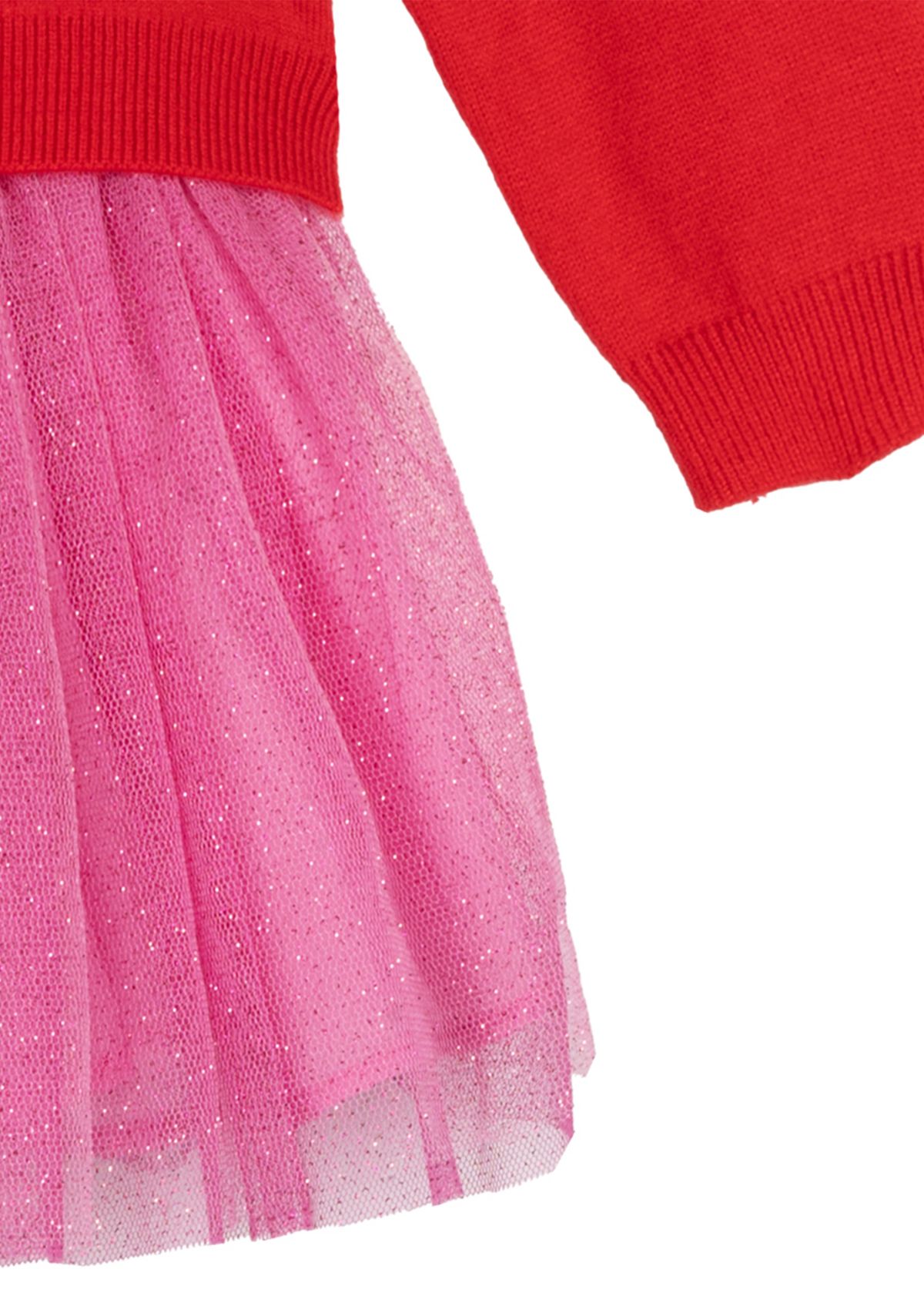 Girls 4-6x Snowman Sweater Dress with Skirt