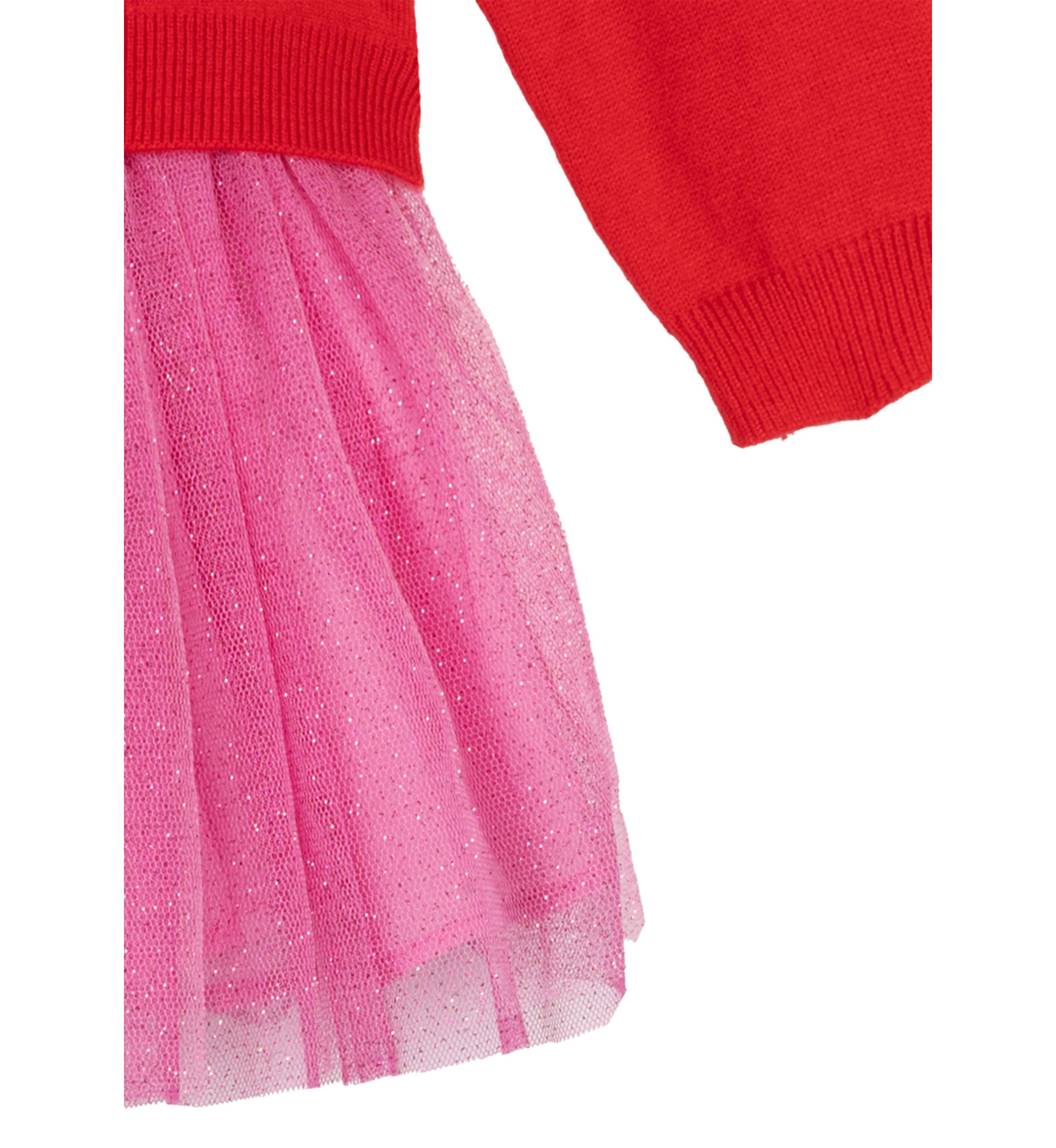 Girls 4-6x Snowman Sweater Dress with Skirt