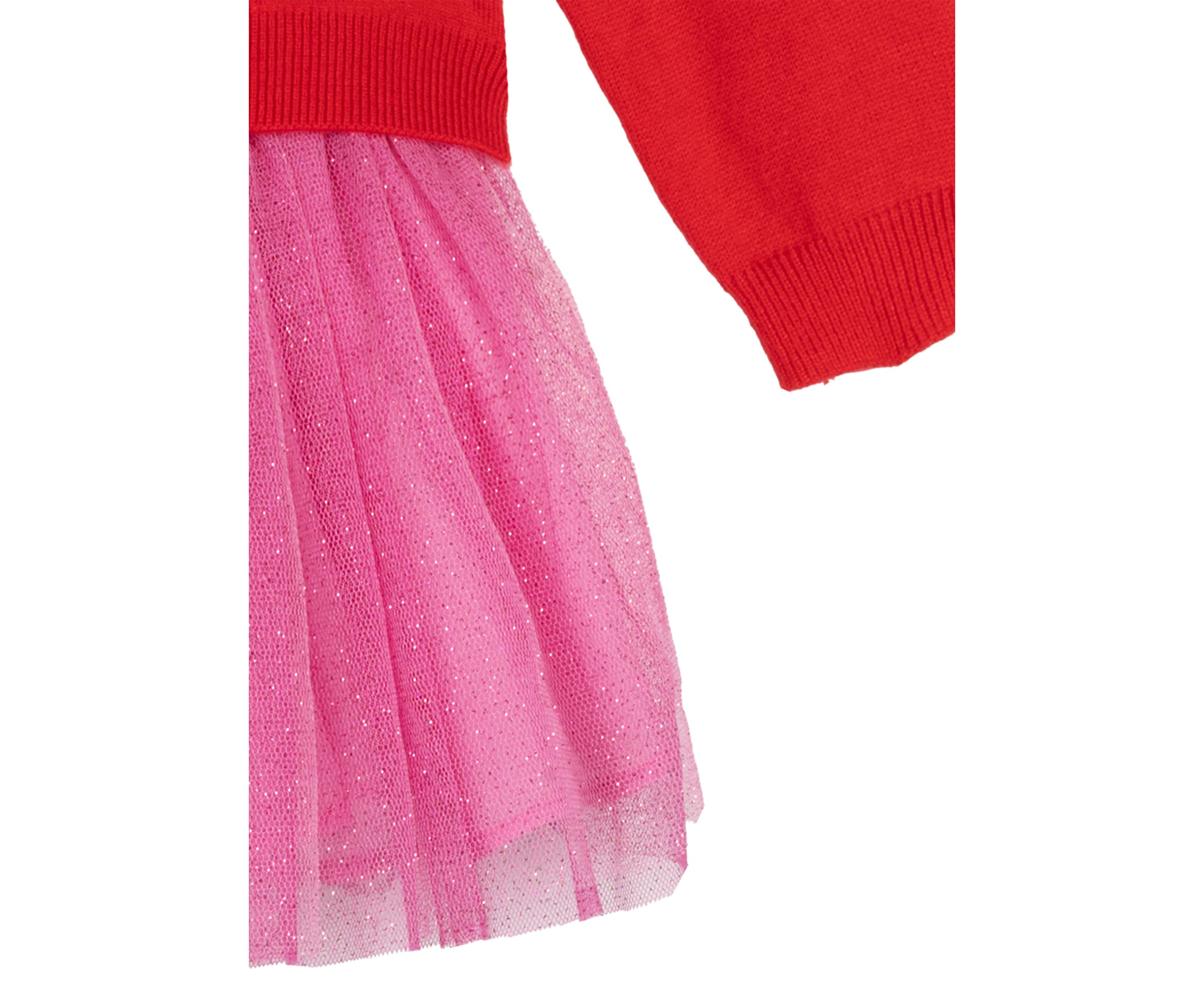 Girls 4-6x Snowman Sweater Dress with Skirt