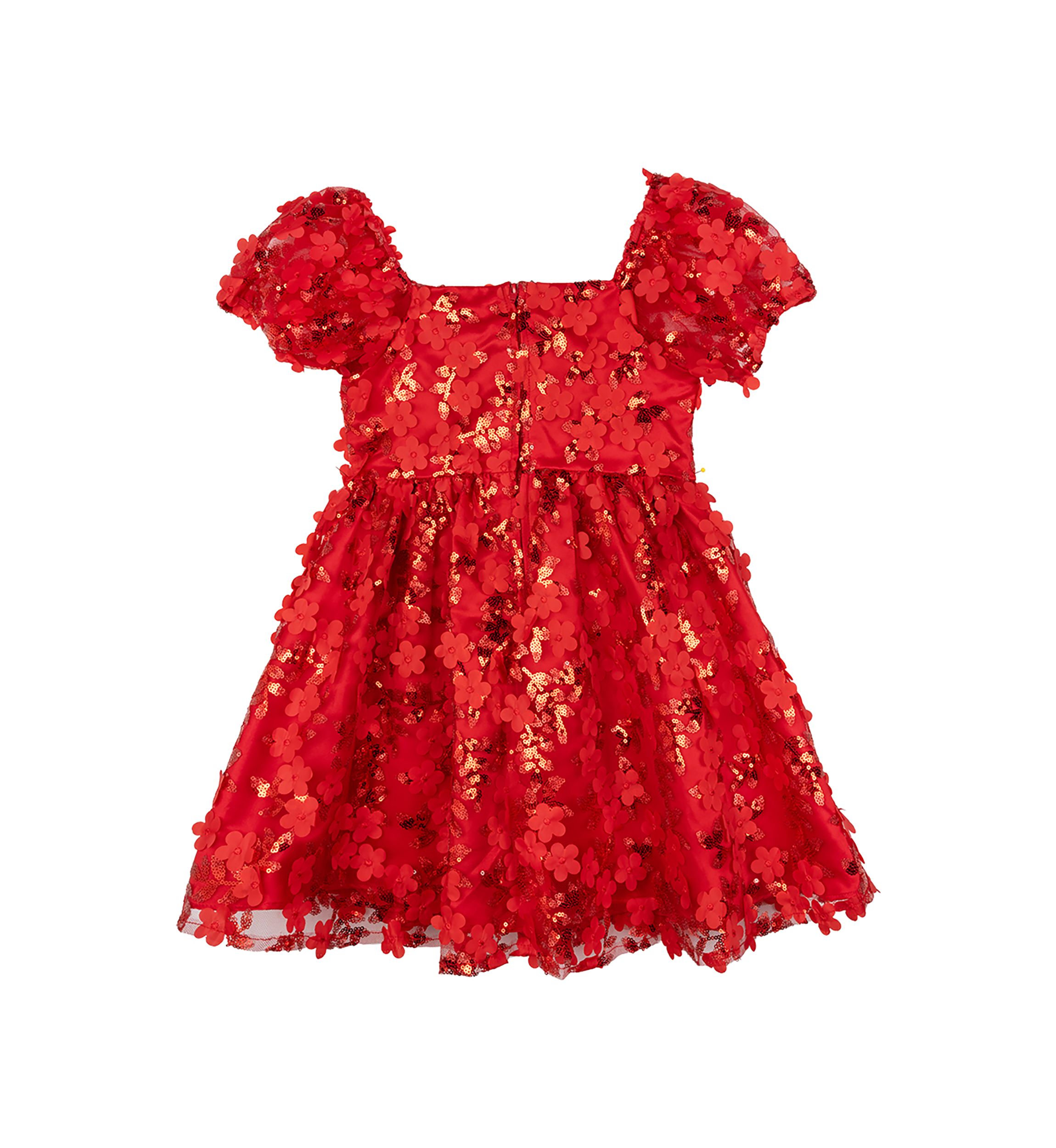 Girls 4-6x Sequin Embroidered Mesh Dress