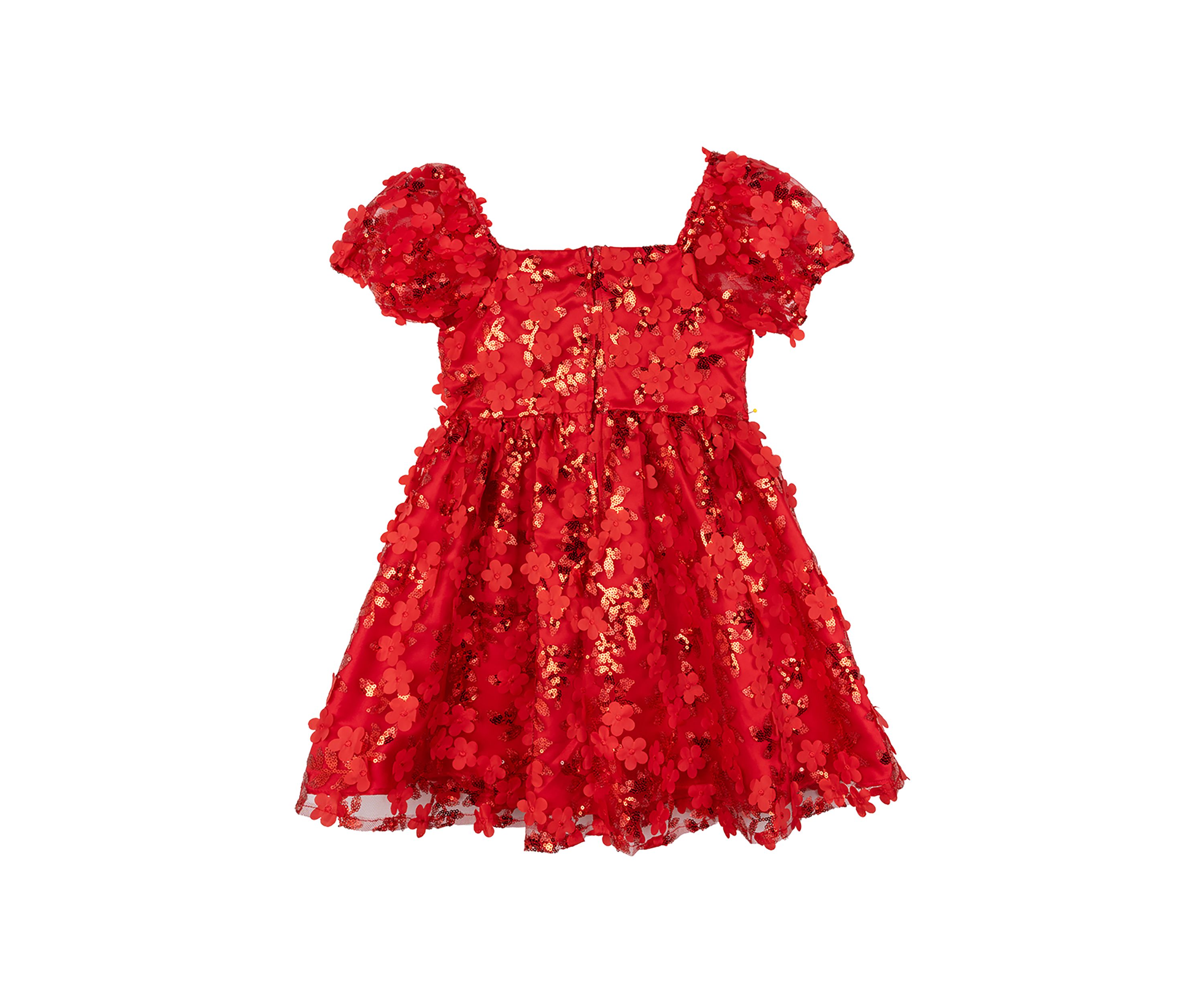 Girls 4-6x Sequin Embroidered Mesh Dress