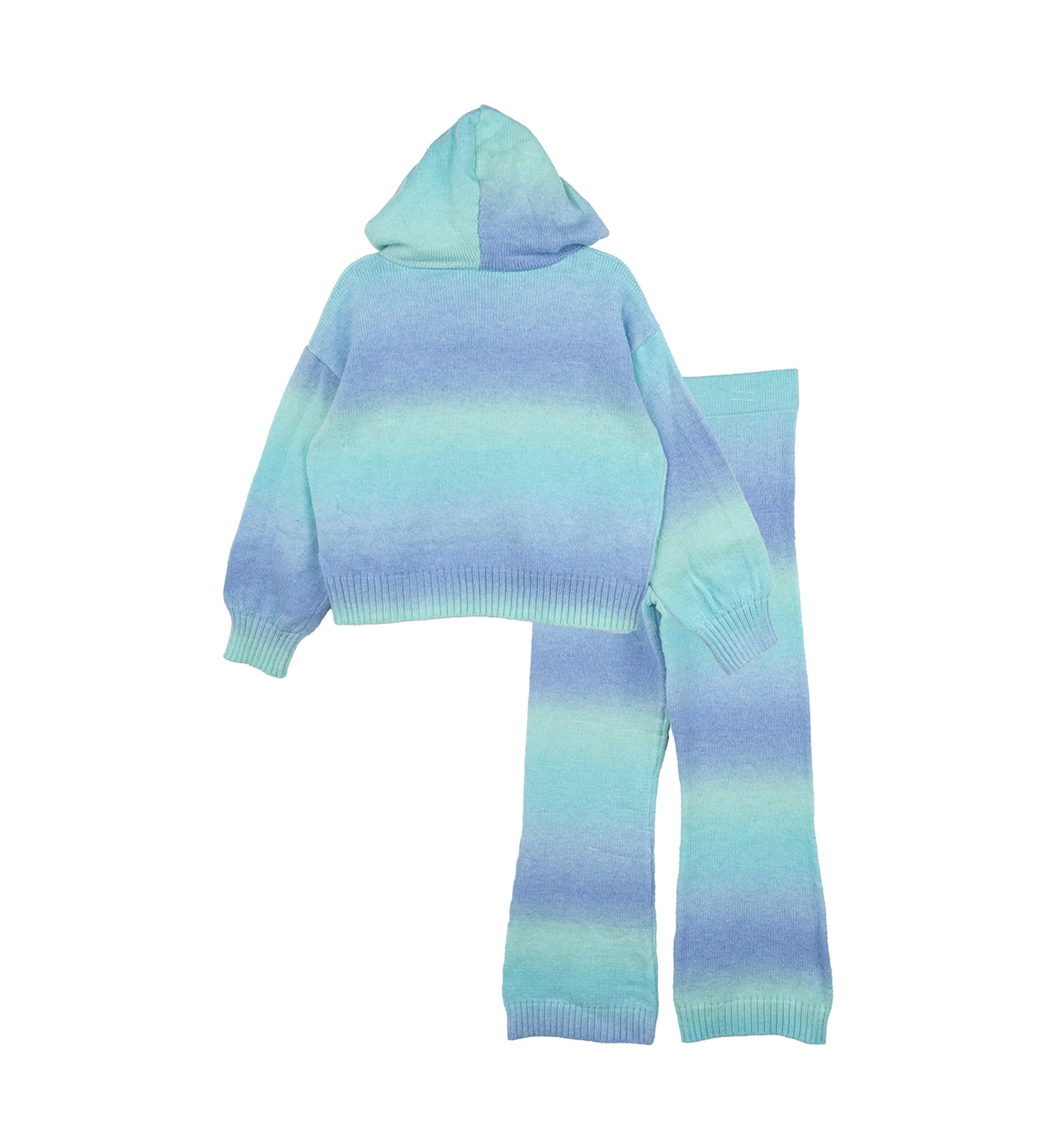 Girls 4-6x Ombré Knit Hoodie and Pants Set