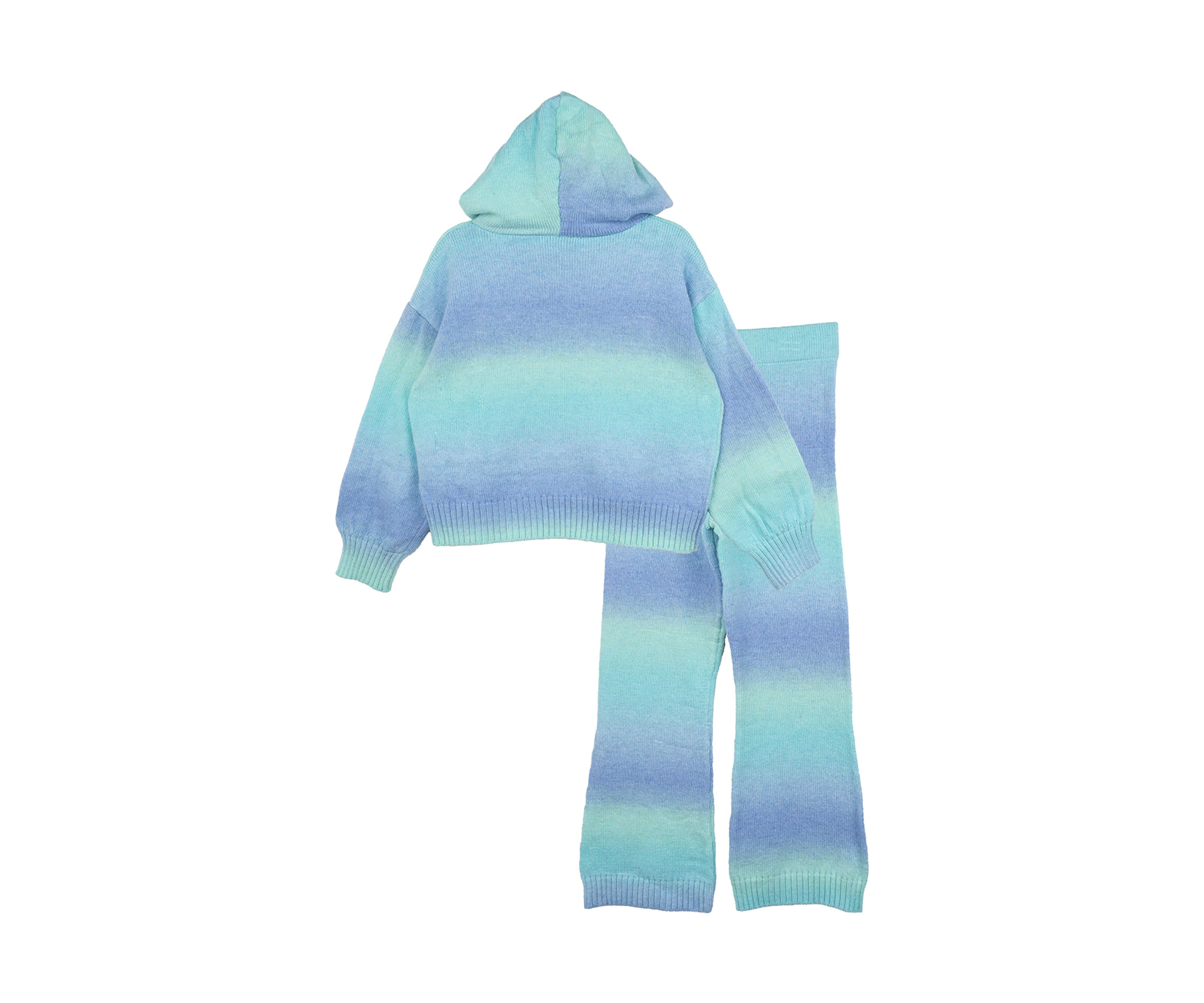 Girls 4-6x Ombré Knit Hoodie and Pants Set