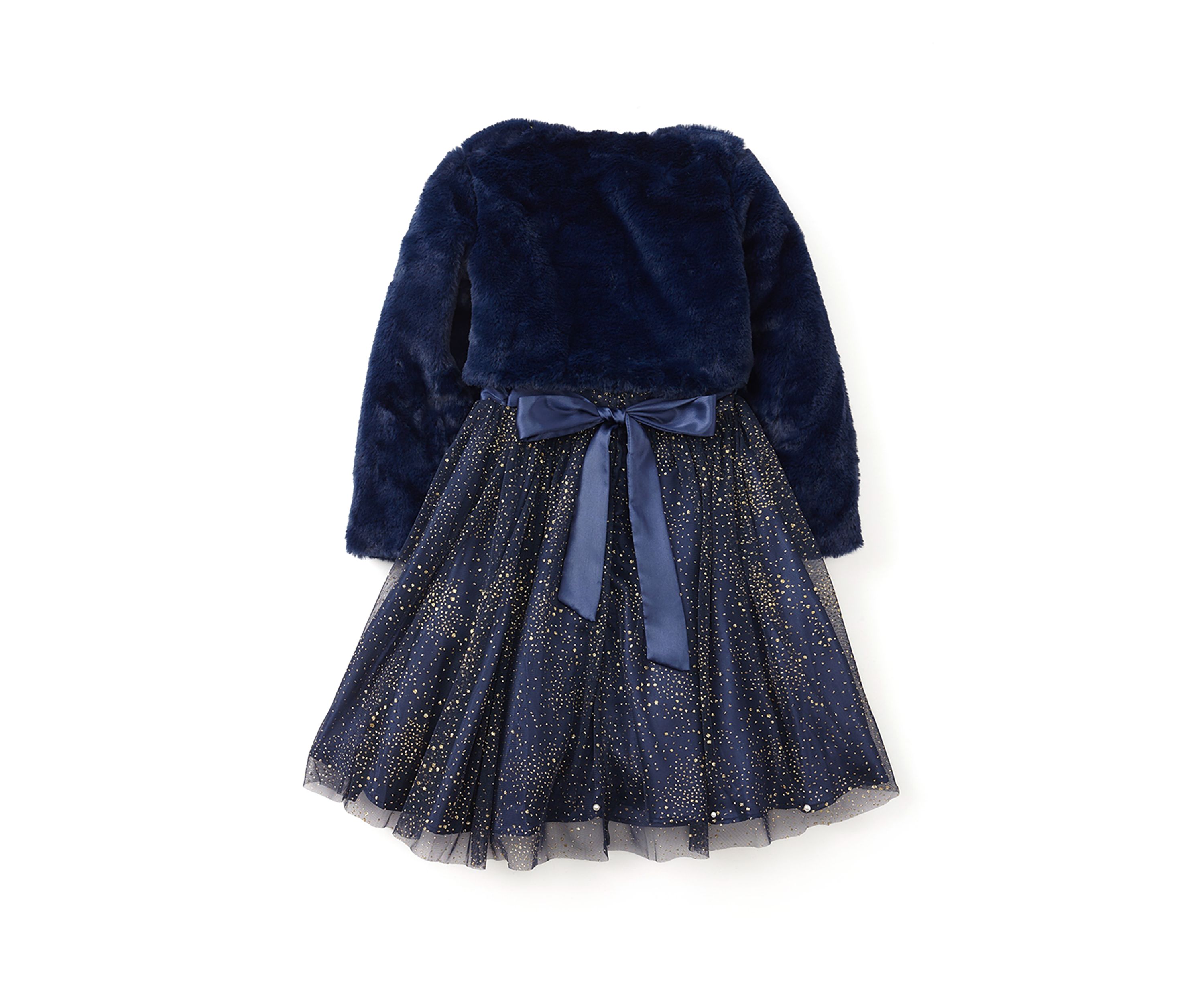 Girls 4-6x Foil Stars Dress and Jacket