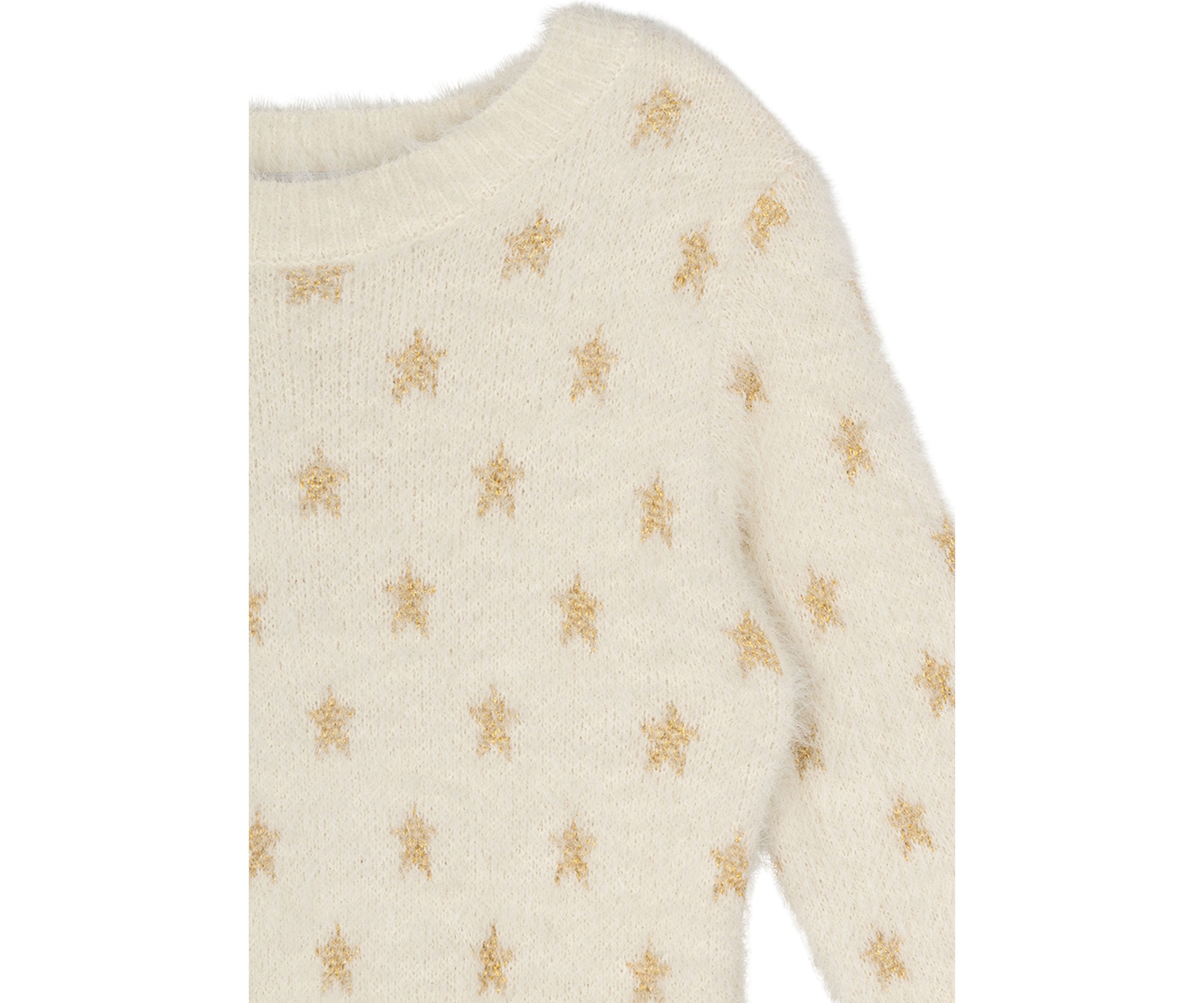 Girls 4-6x Star Sweater Dress with Pleather Bag Set