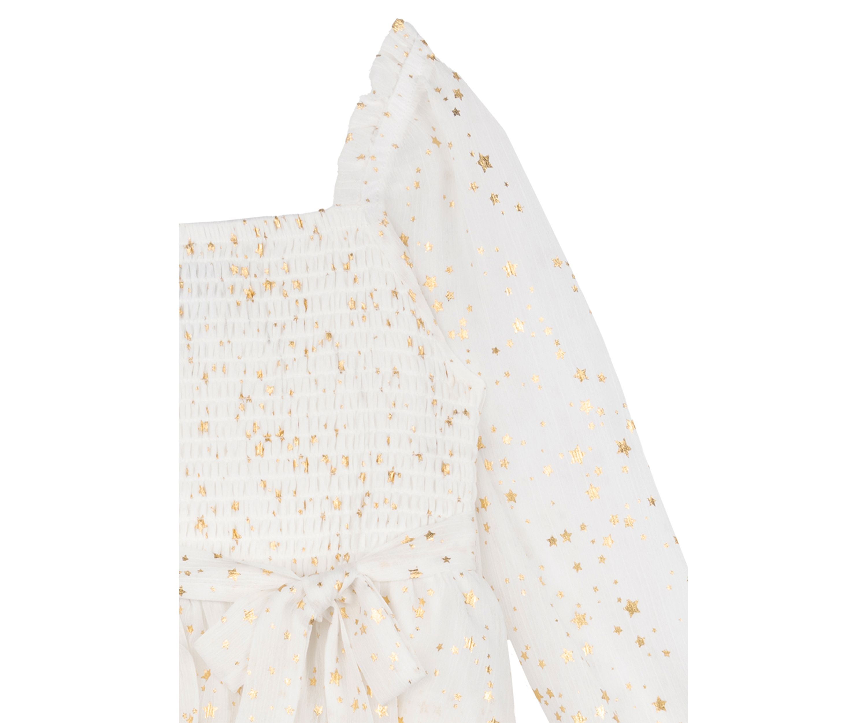 Girls 4-6x Foil Printed Dress