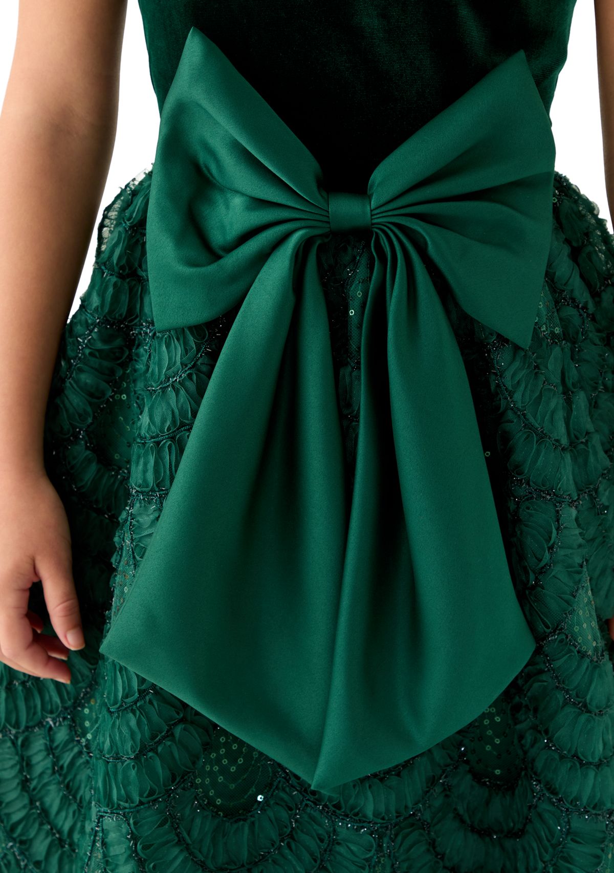 Girls 4-6x Velvet Soutache Dress