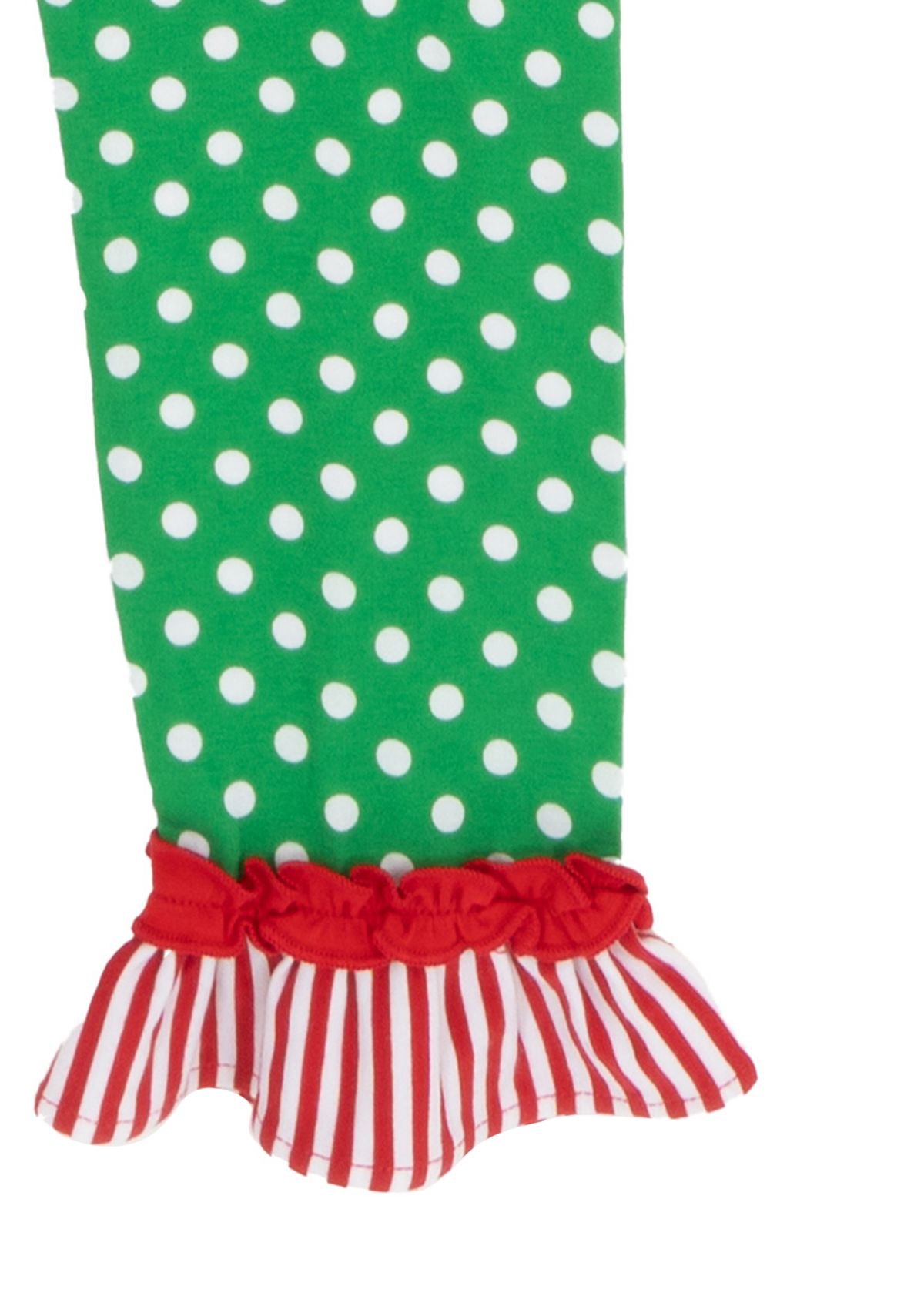 Girls 4-6x Tree Graphic Bell Sleeve Top and Dot Legging Set 