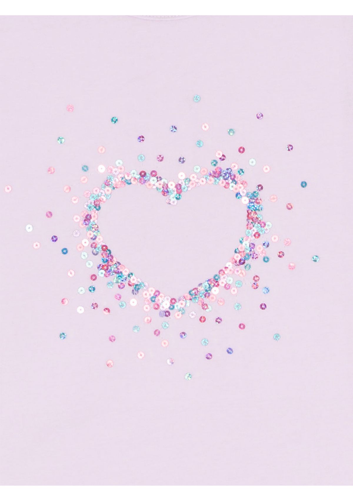 Girls 4-6x Sequin Jacket, Skirt and Heart Graphic T-Shirt 