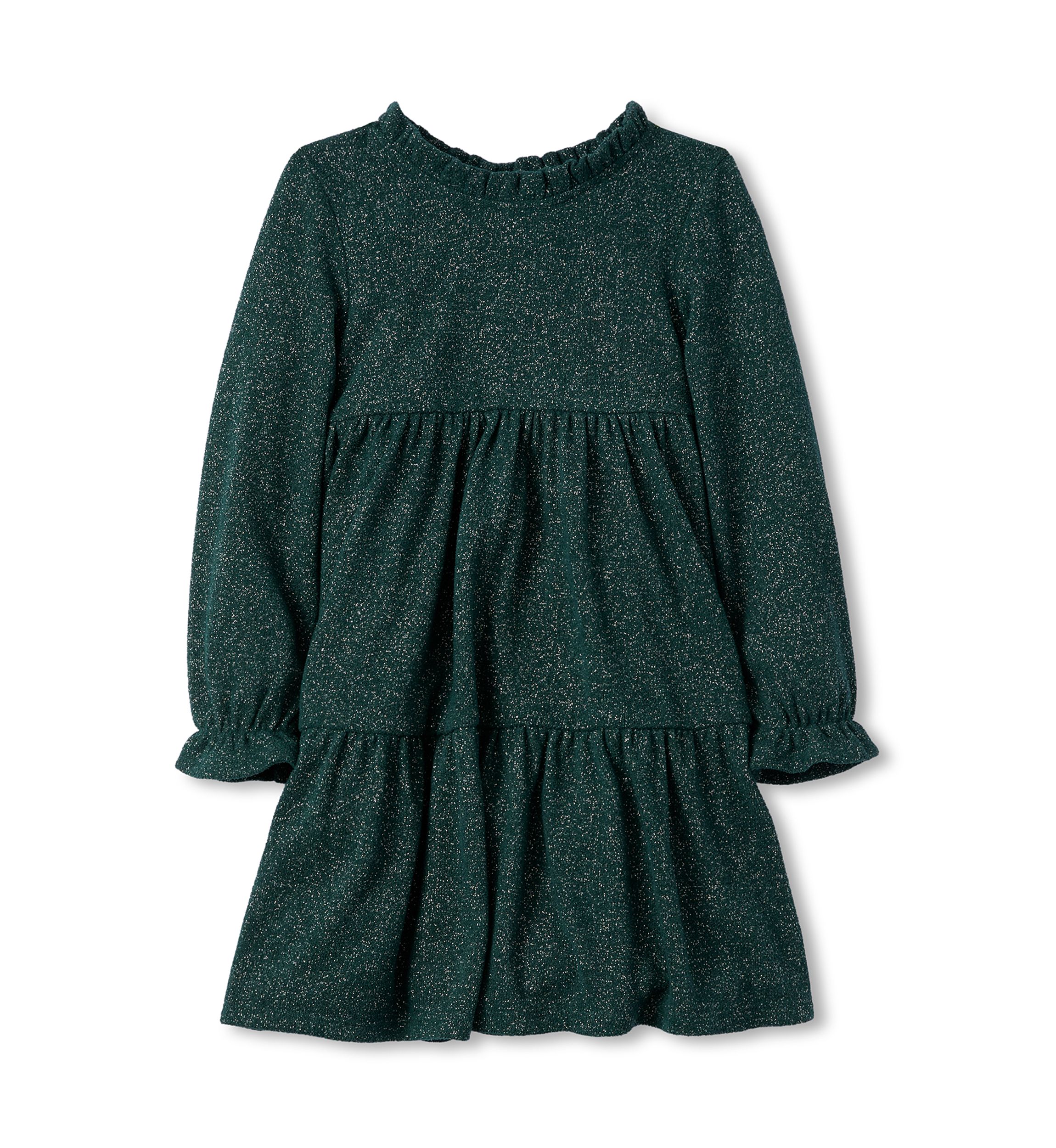 Girls 4-6x Glitter Knit Tiered Dress