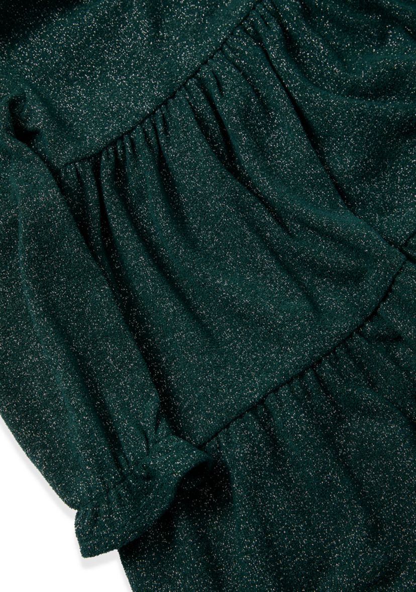 Girls 4-6x Glitter Knit Tiered Dress