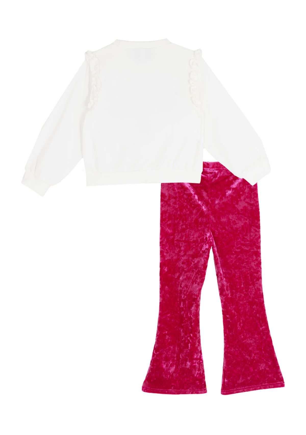 Girls 4-6x Jingle Belle Top and Velvet Bell Bottom Legging Set 