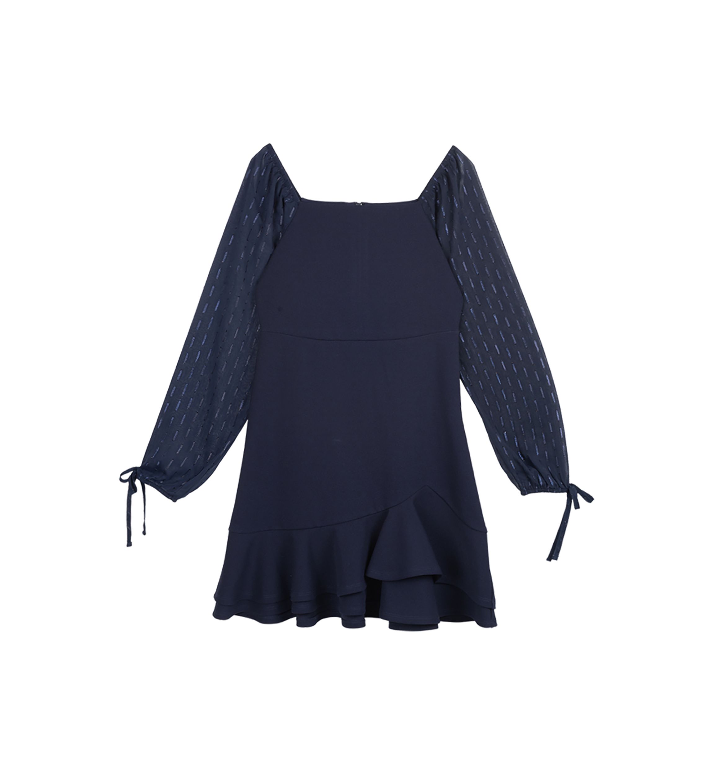 Girls 7-16 Long Sleeve Scuba Dress