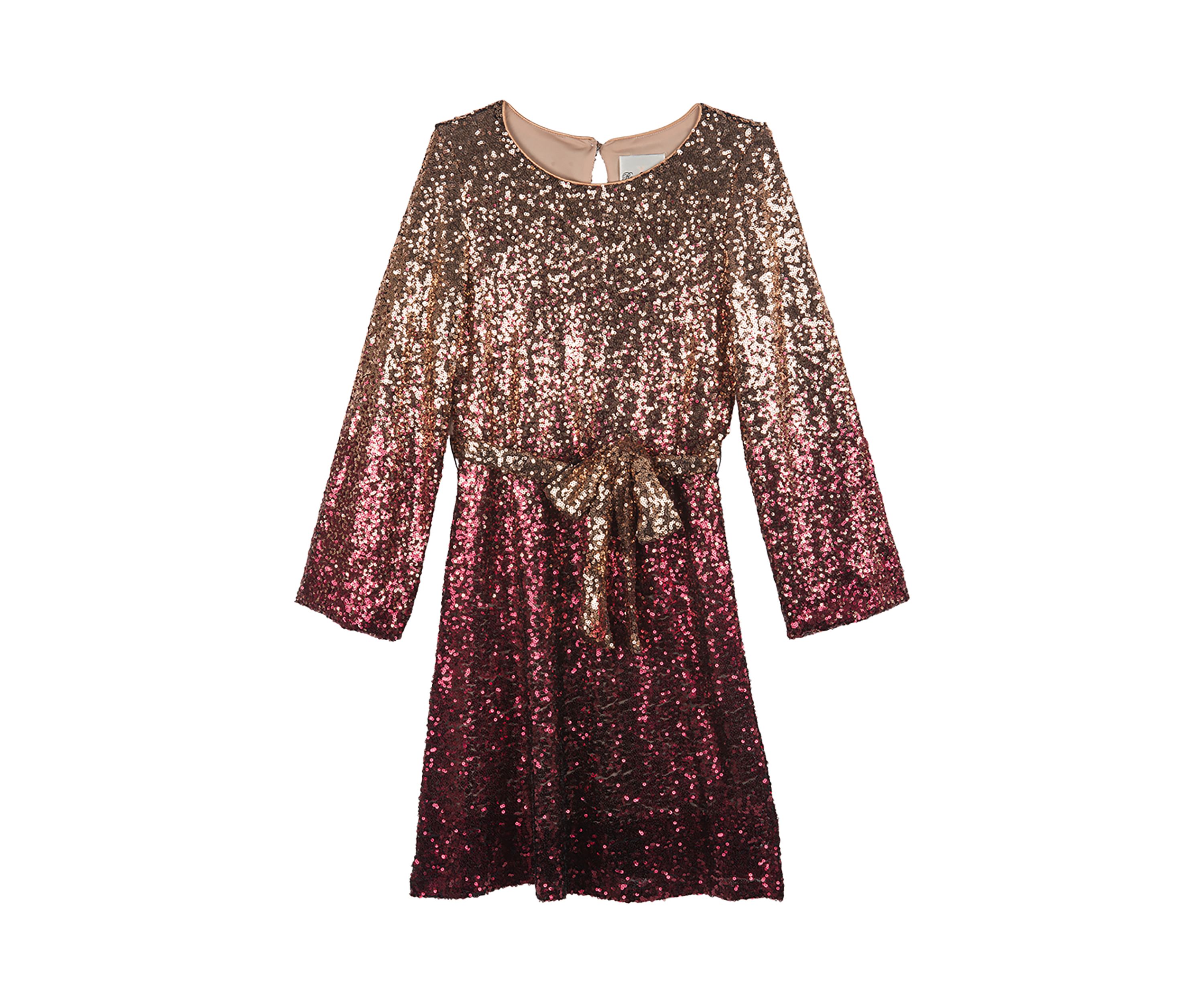 Girls 7-16 Ombré Sequin Knit Dress