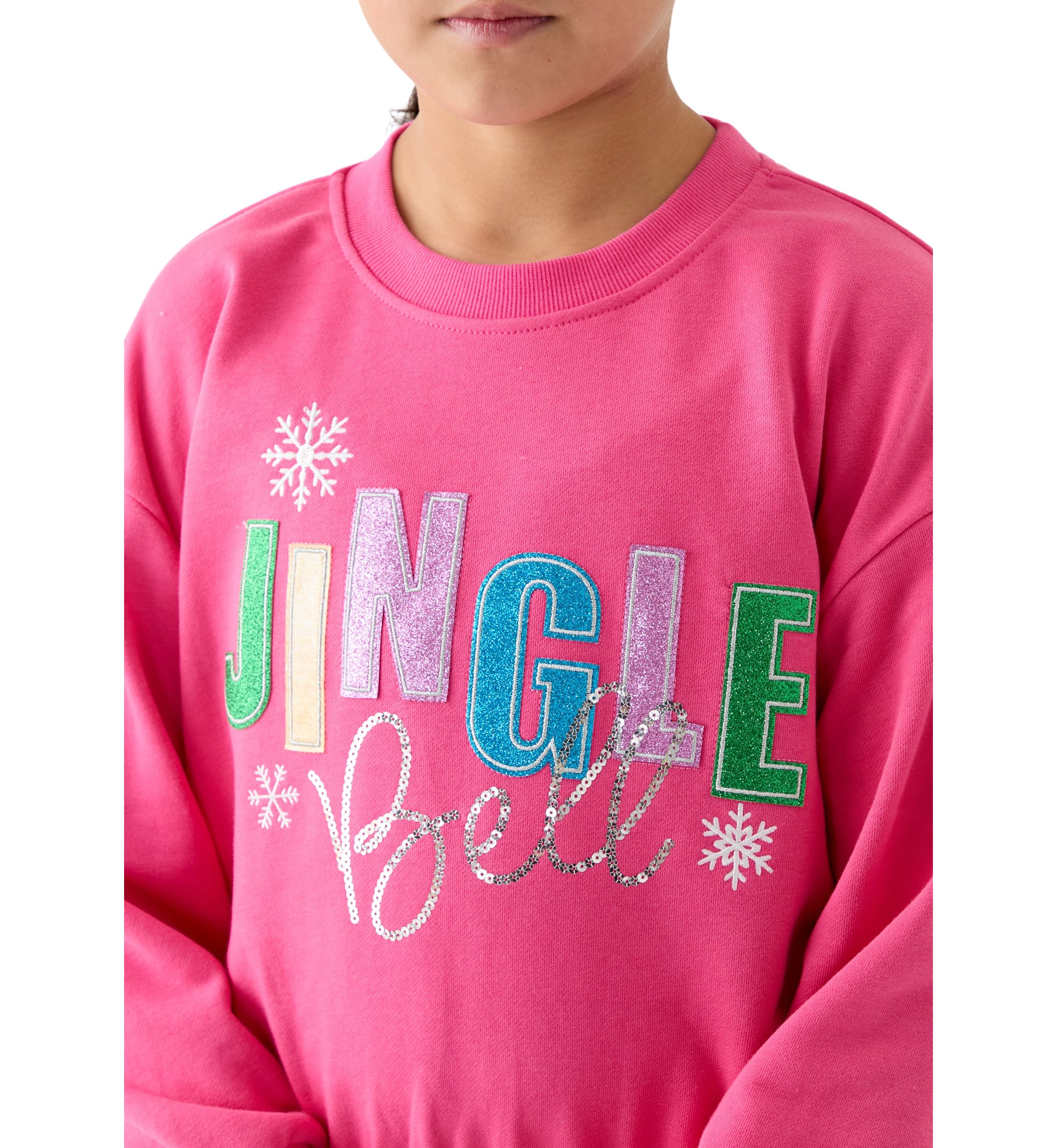 Girls 7-16 French Terry Sweatshirt and Velvet Pants Set
