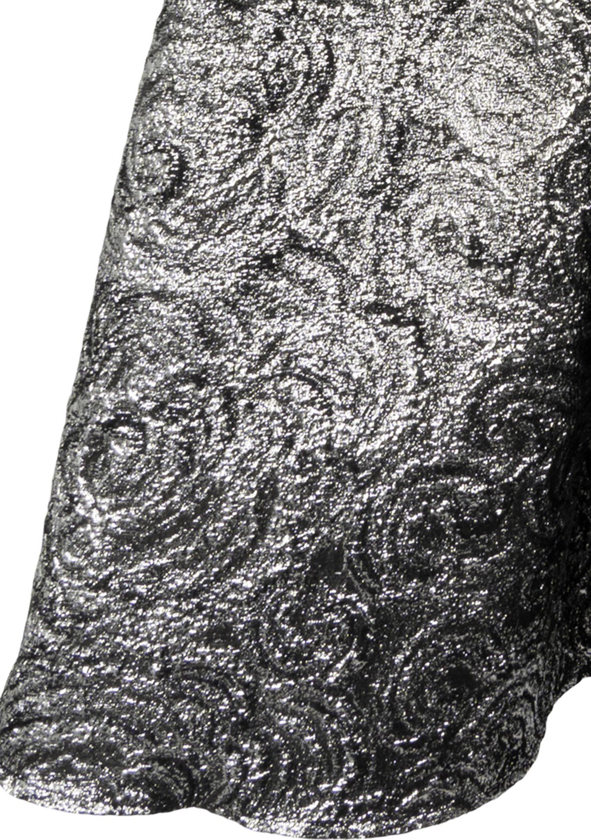 Girls 7-16 Metallic Brocade Velvet Dress