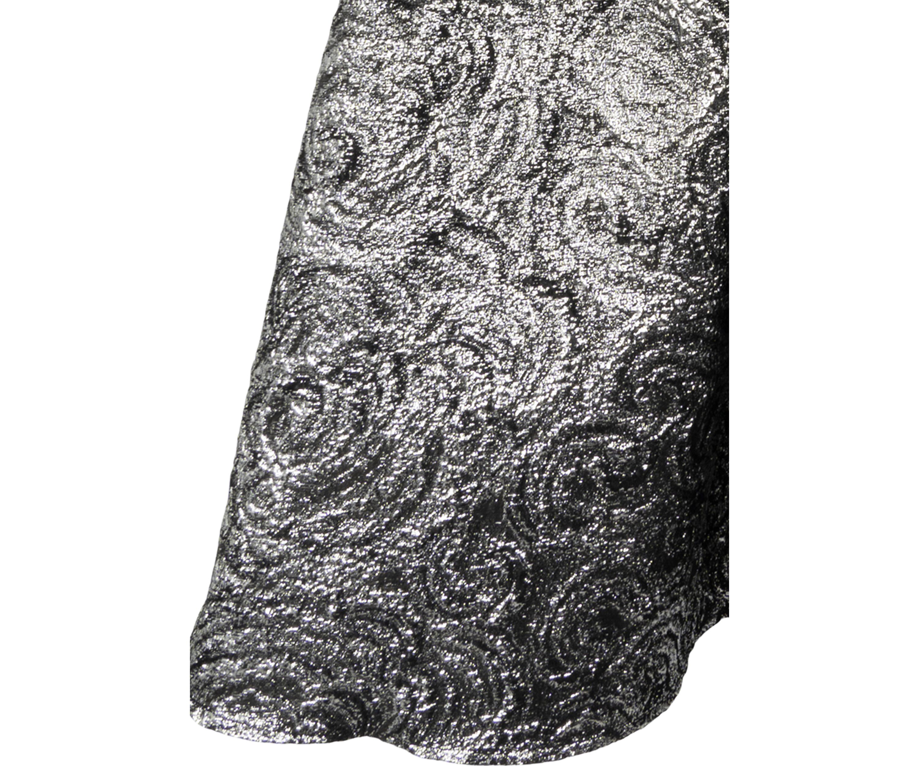 Girls 7-16 Metallic Brocade Velvet Dress