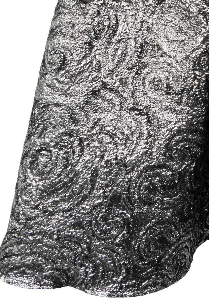 Girls 7-16 Metallic Brocade Velvet Dress