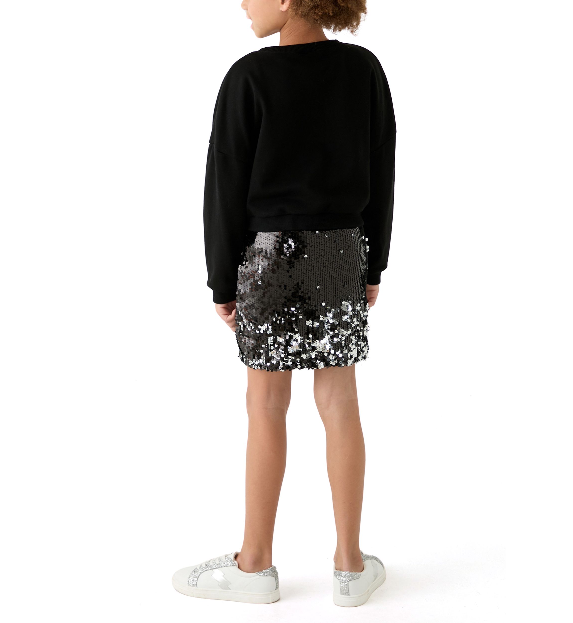 Girls 7-16 Merry and Bright Sequin Sweatshirt Dress