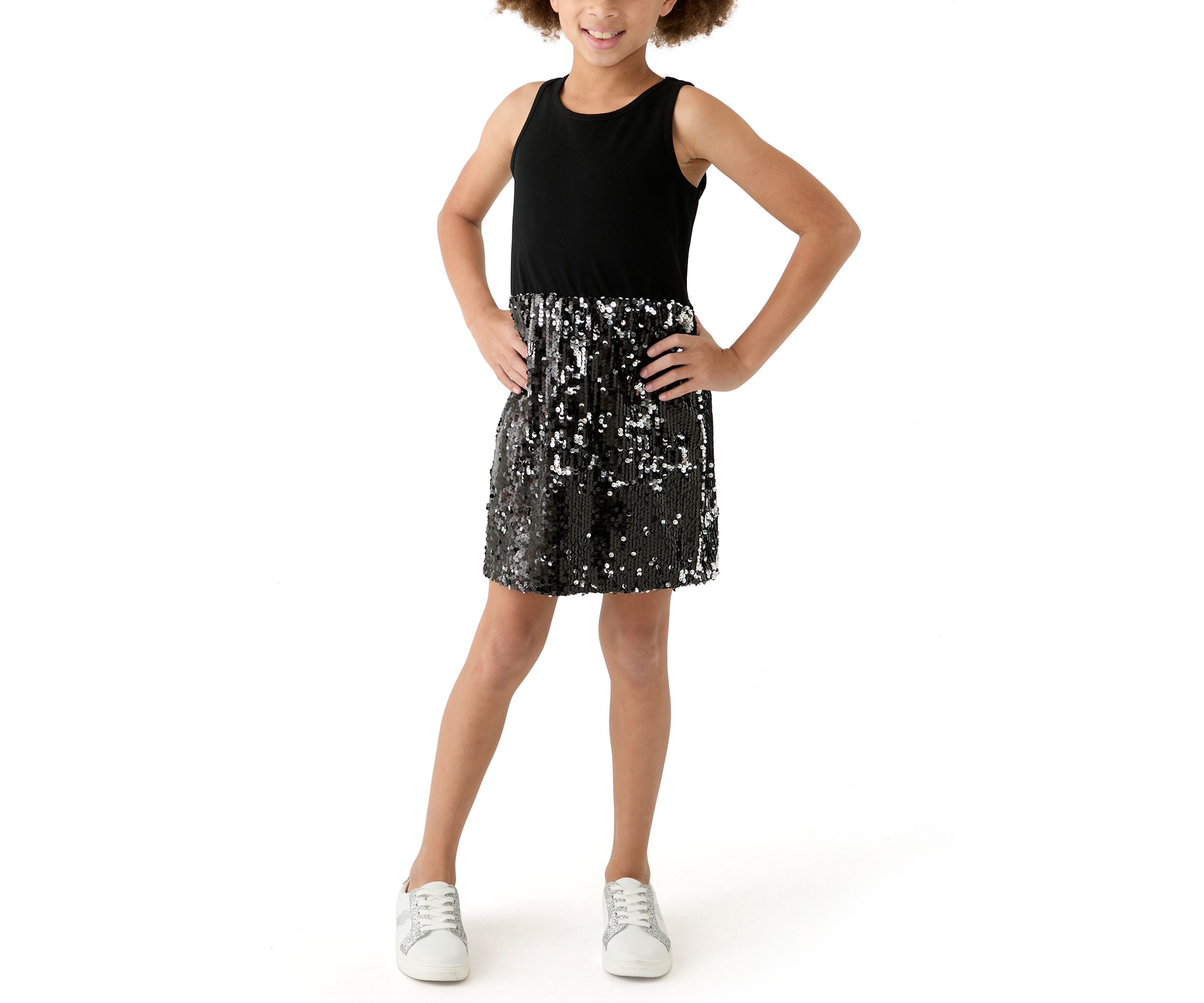 Girls 7-16 Merry and Bright Sequin Sweatshirt Dress