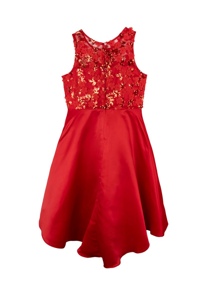 Girls 7-16 Sequin Lace A-Line Dress