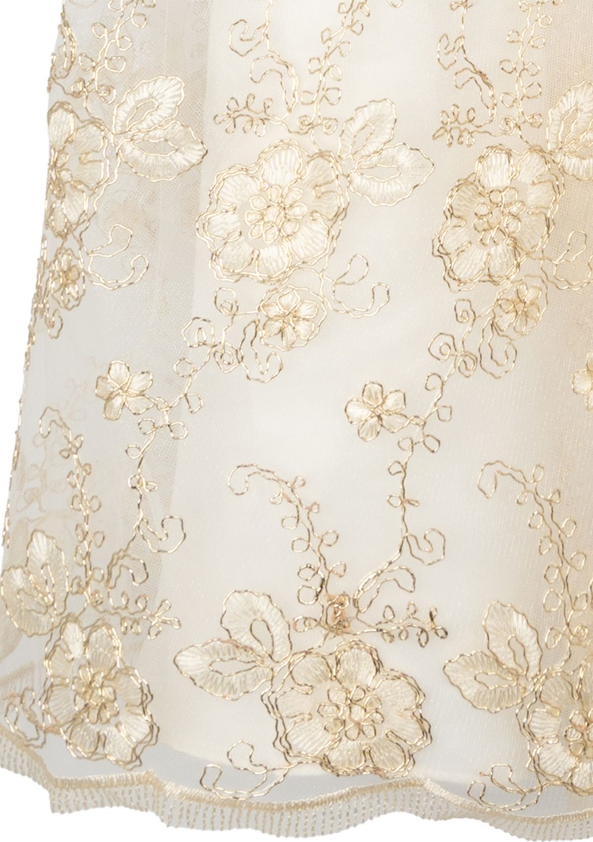 Girls 7-16 Velvet Bodice Embroidered Skirt Dress