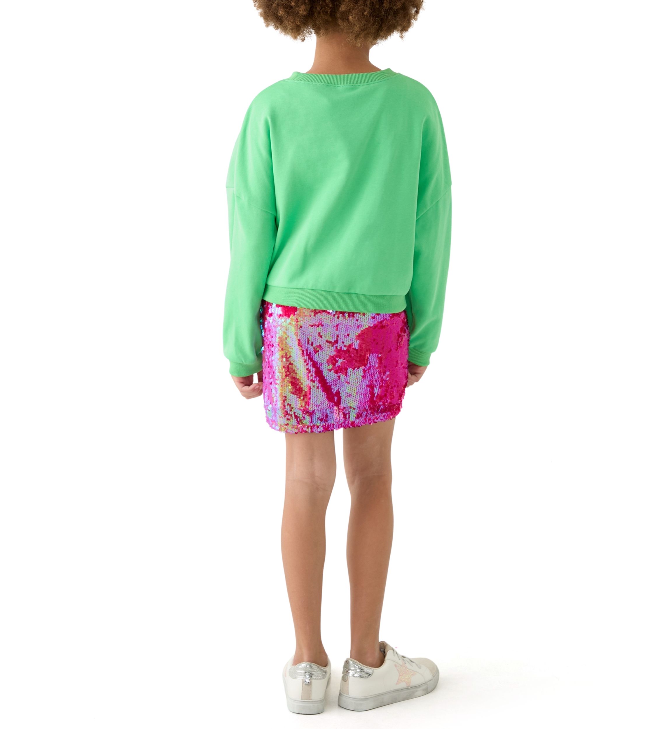 Girls 7-16 Elf Squad Popover to Sequin Bodycon Dress