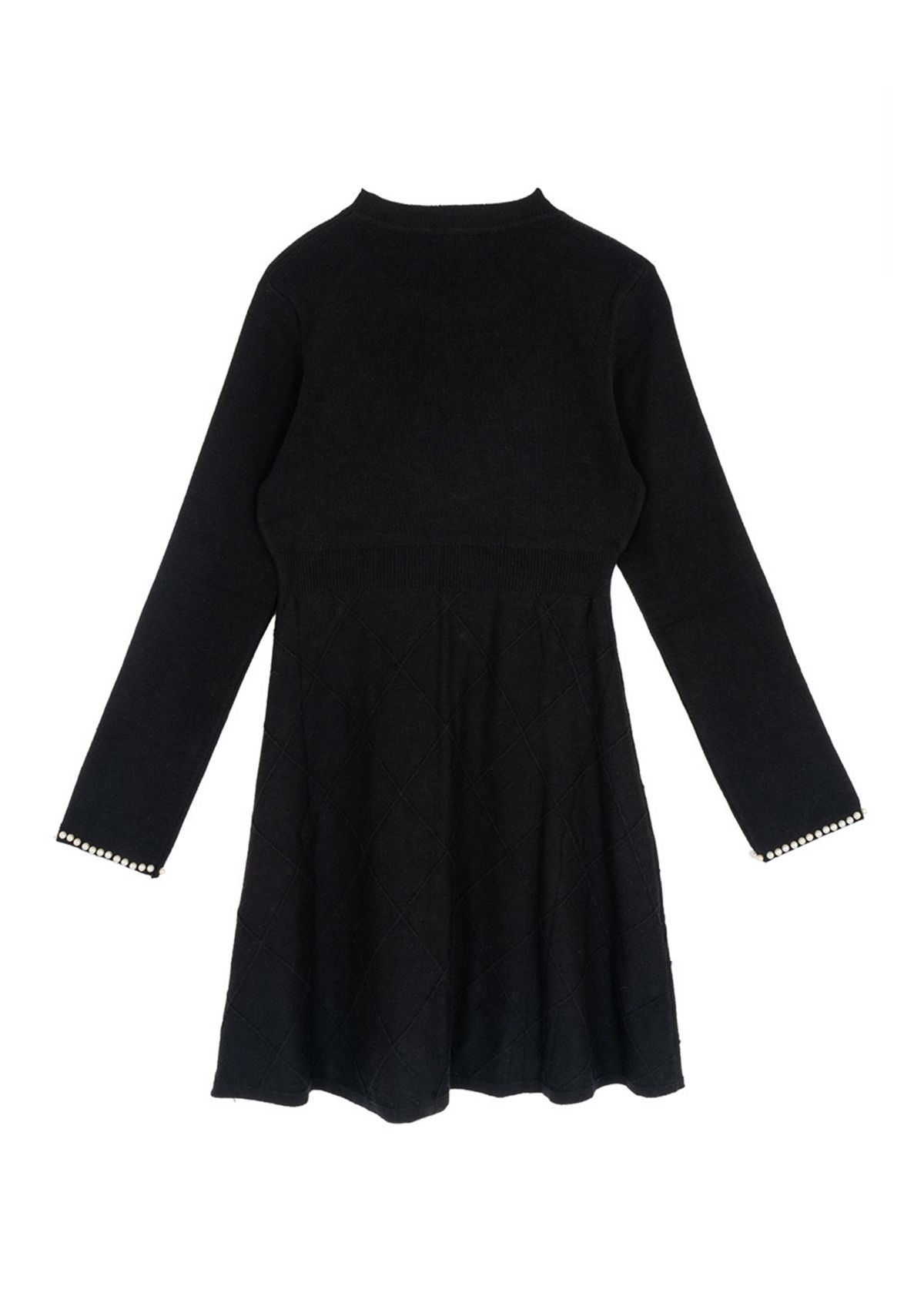 Girls 7-16 Long Sleeve Pearl Sweater Dress