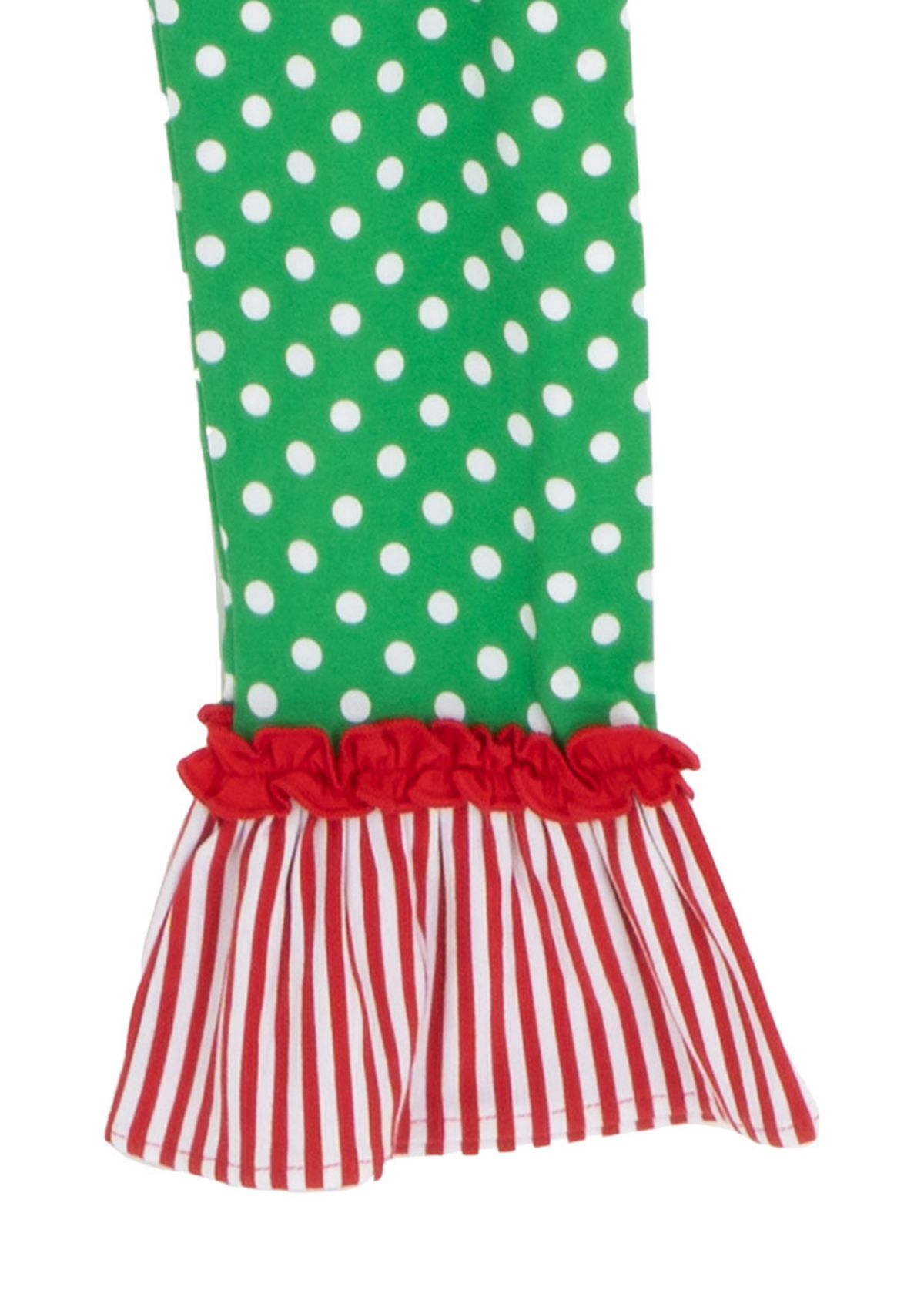 Girls 7-16 Tree Graphic Bell Sleeve Top and Dot Legging Set 