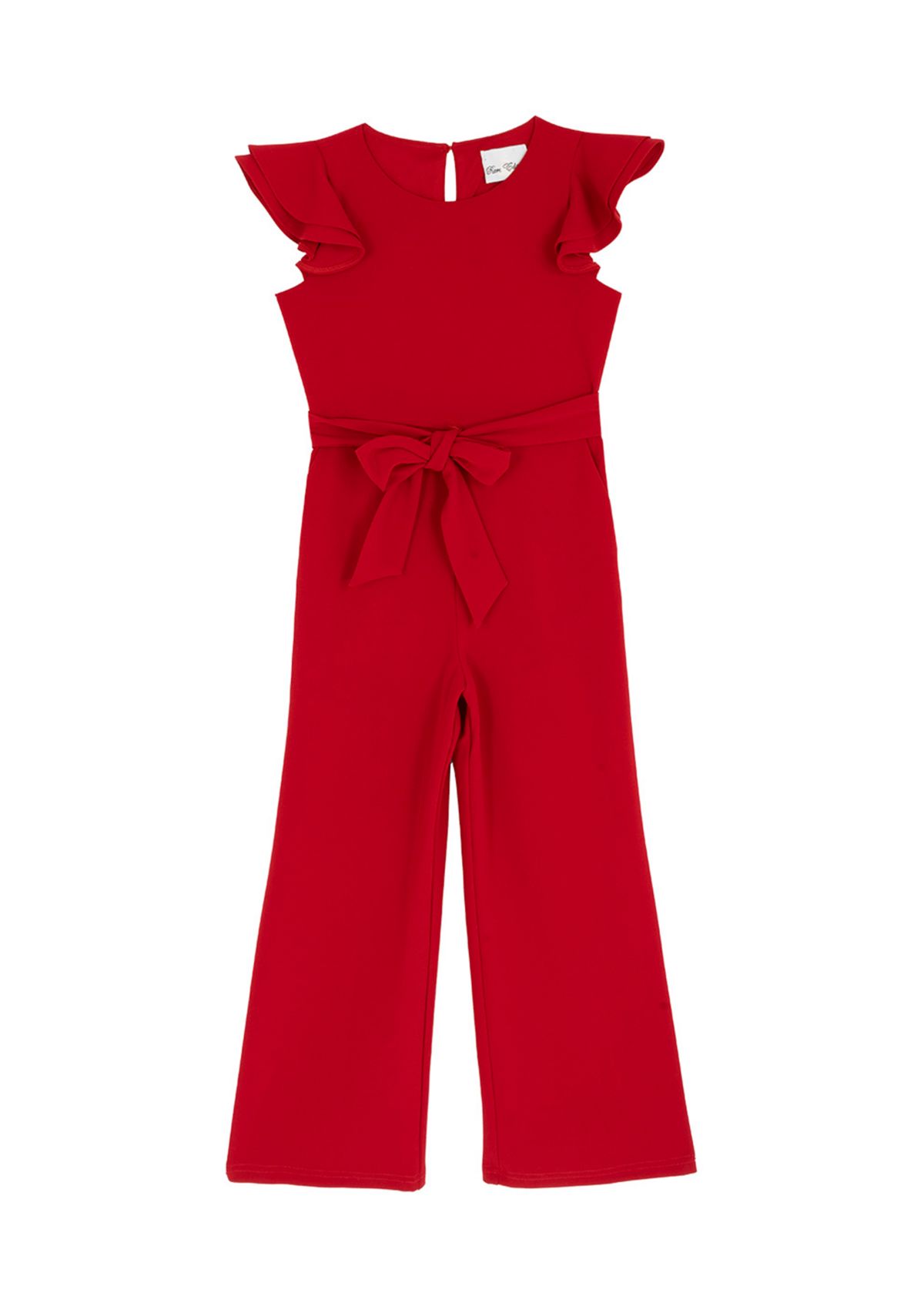 Girls 7-16 Scuba Crepe Jumpsuit