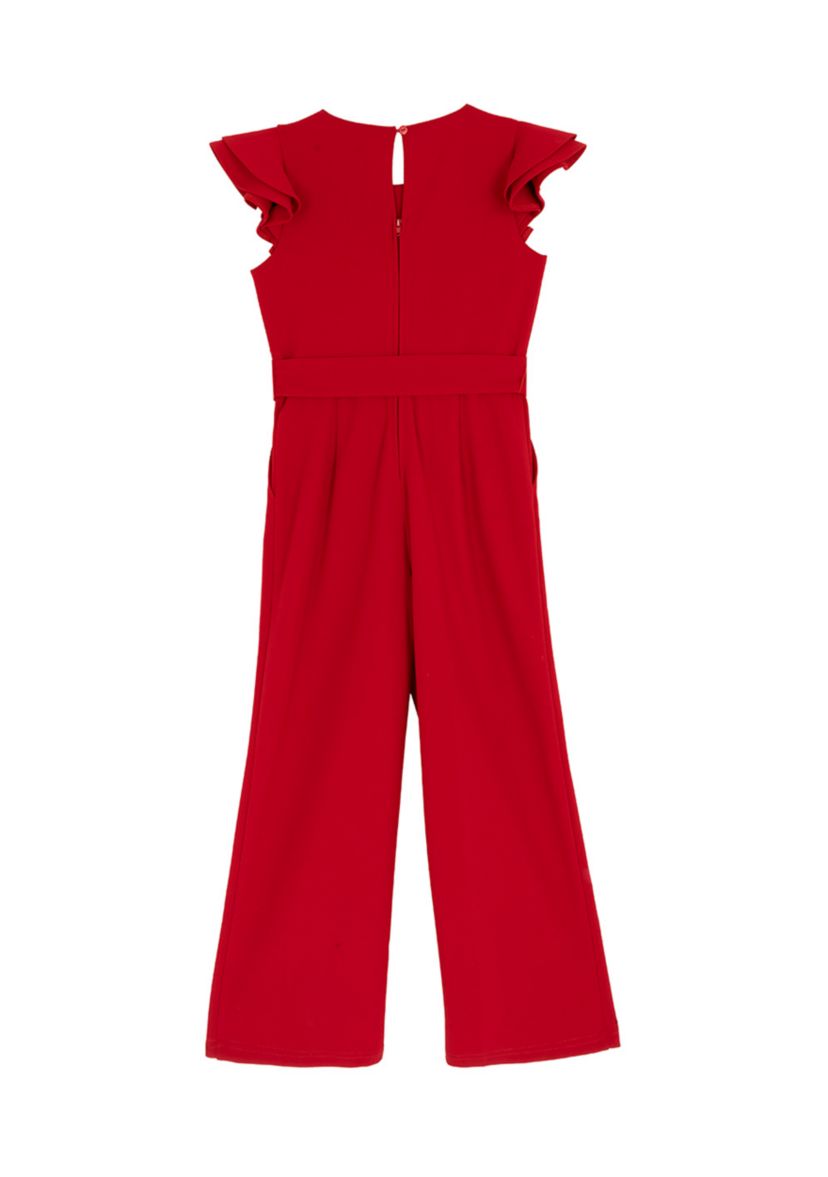 Girls 7-16 Scuba Crepe Jumpsuit