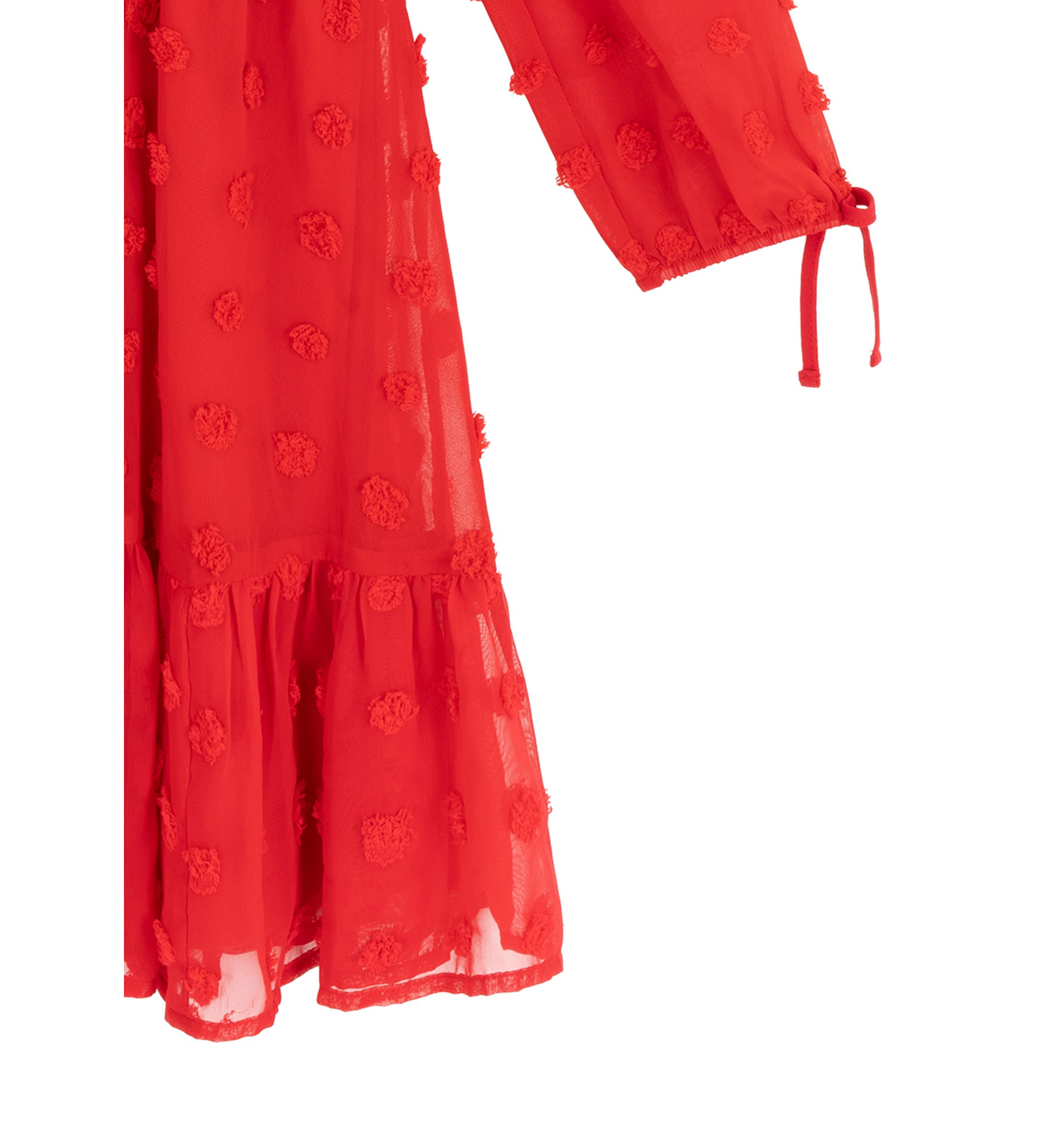 Girls 7-16 Clip Dot Chiffon Dress