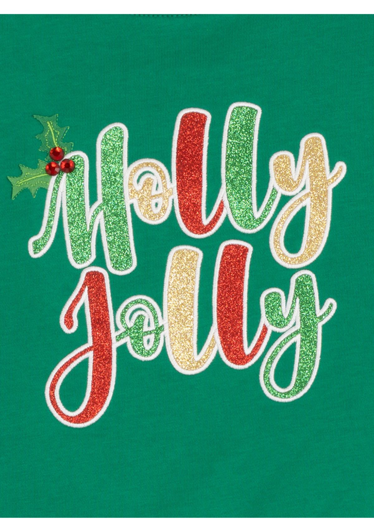 Girls 7-16 Holly Jolly Popover Dress