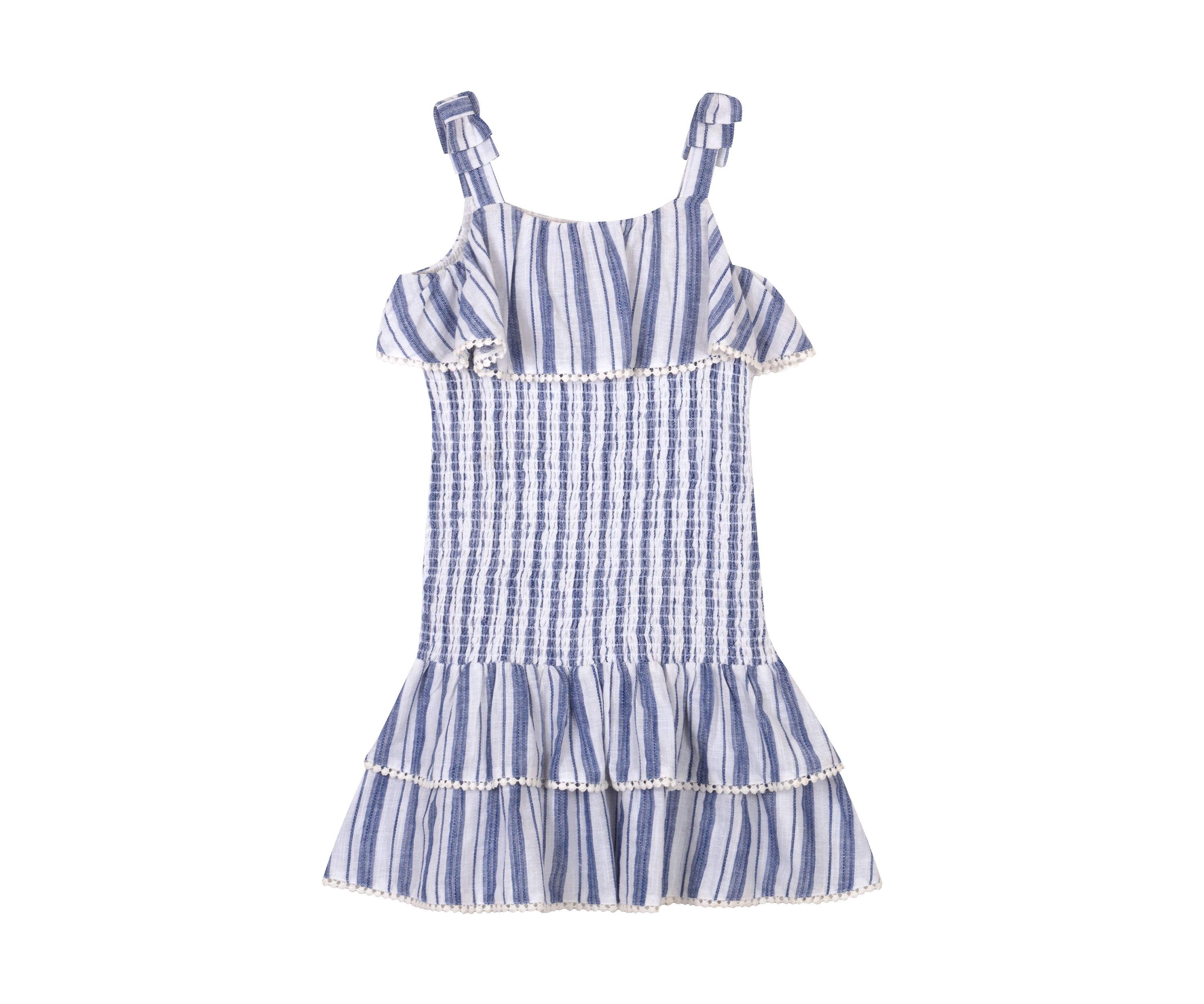 Girls 4-6x Yarn Dye Striped Smocked Dress