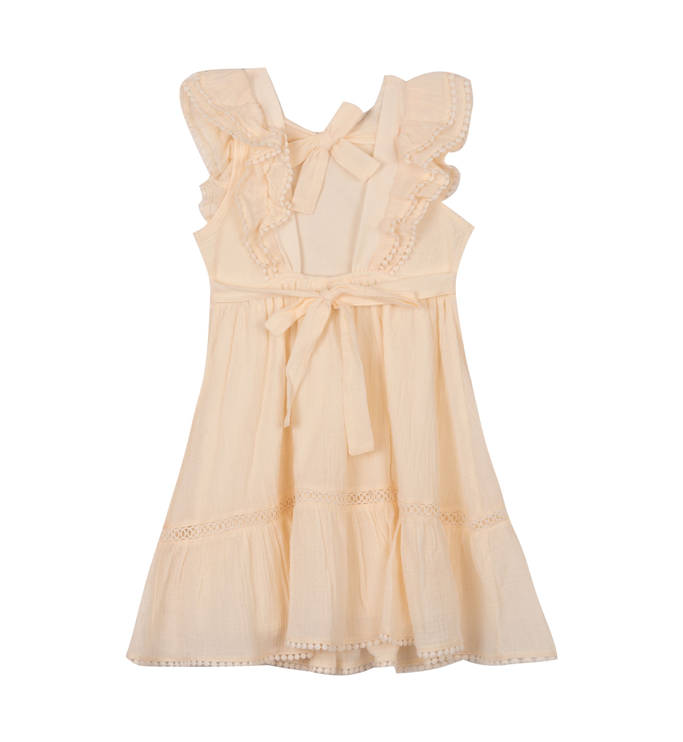 Girls 4-6x Crochet Tiered Dress