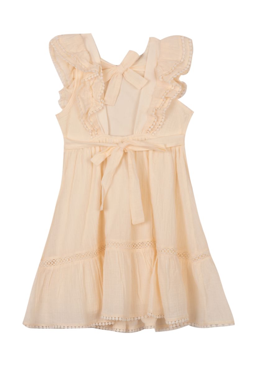 Girls 4-6x Crochet Tiered Dress