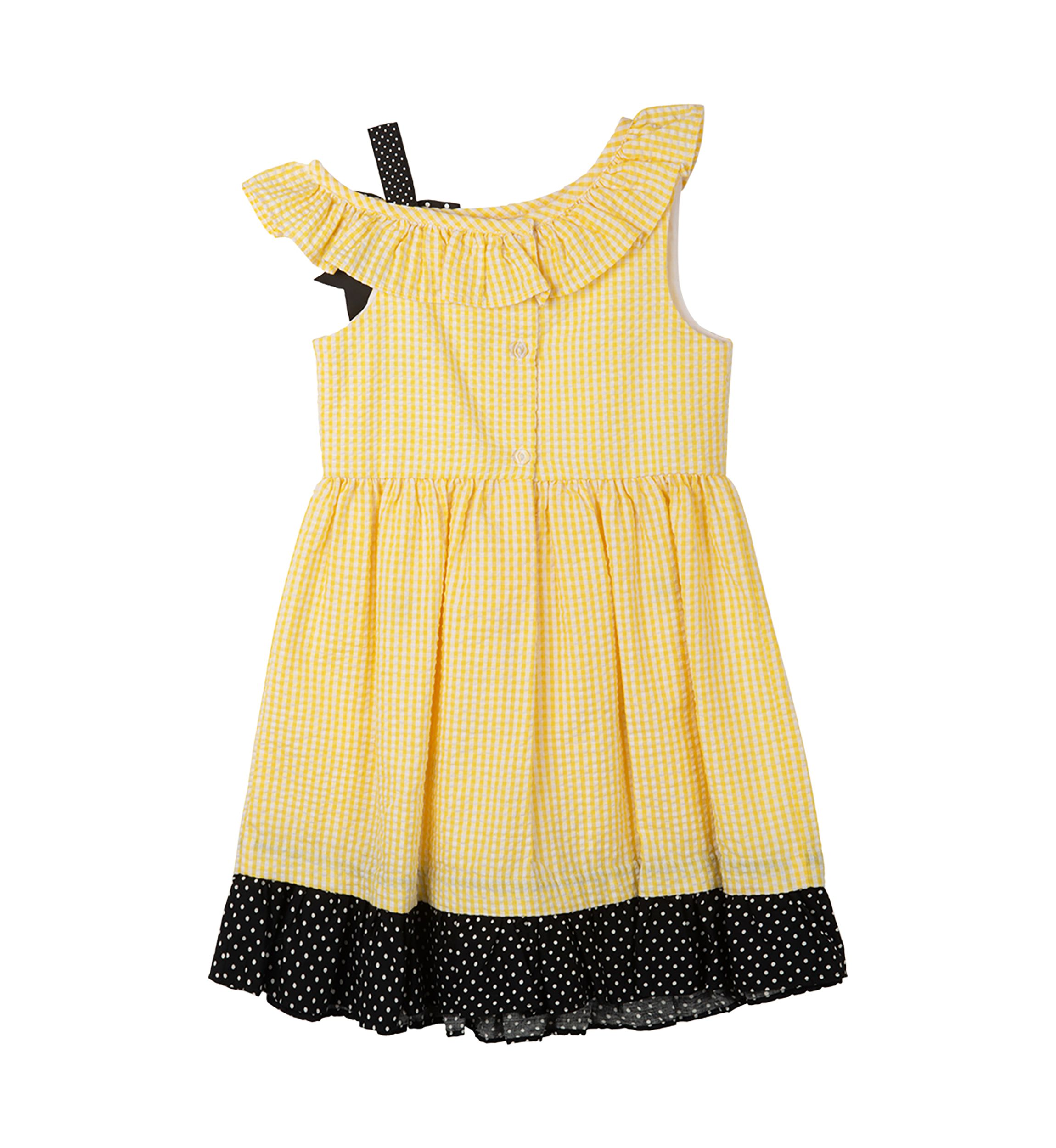 Girls 4-6x Check Bee Seersucker Dress