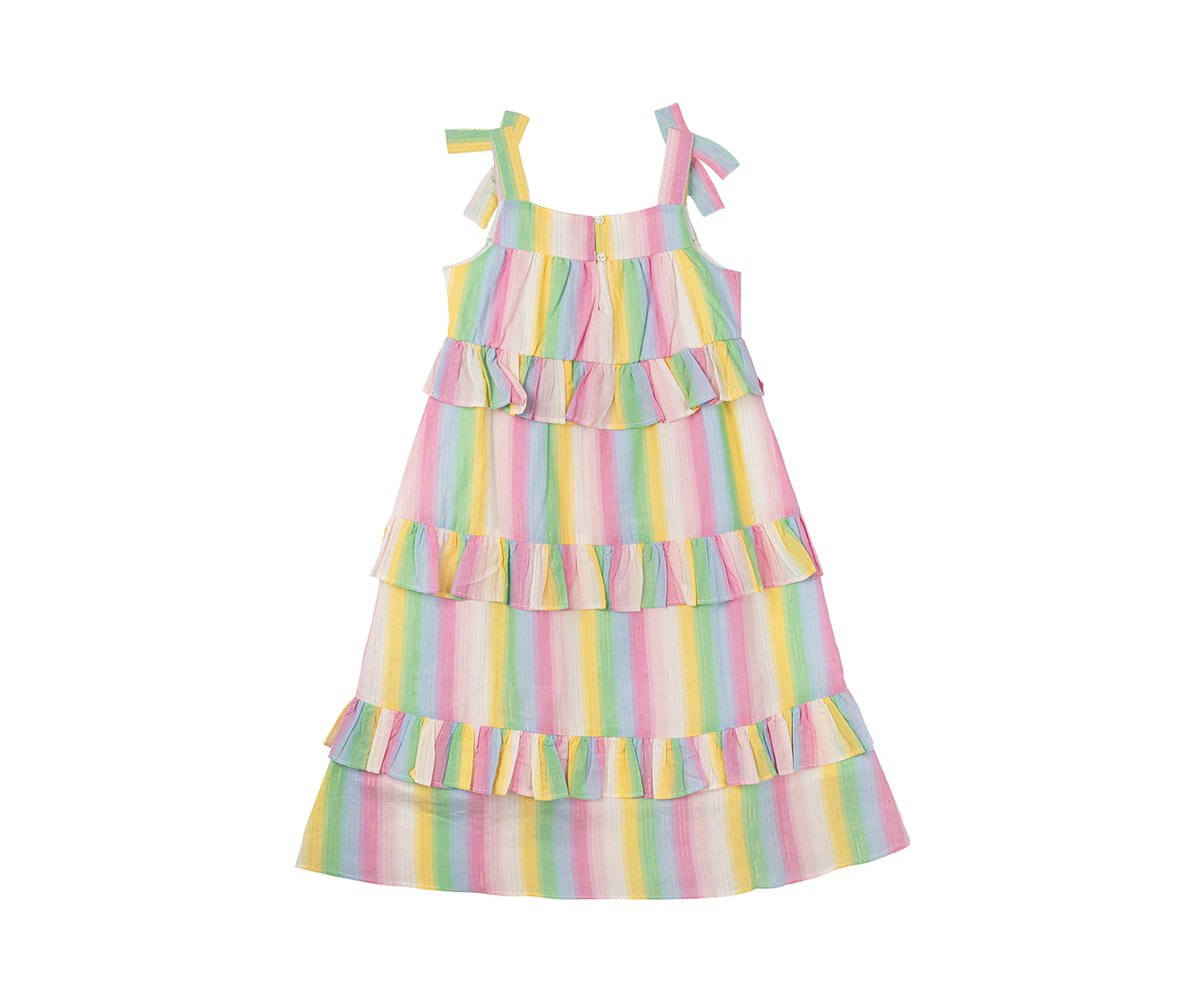 Girls 4-6x Striped Tiered Dress
