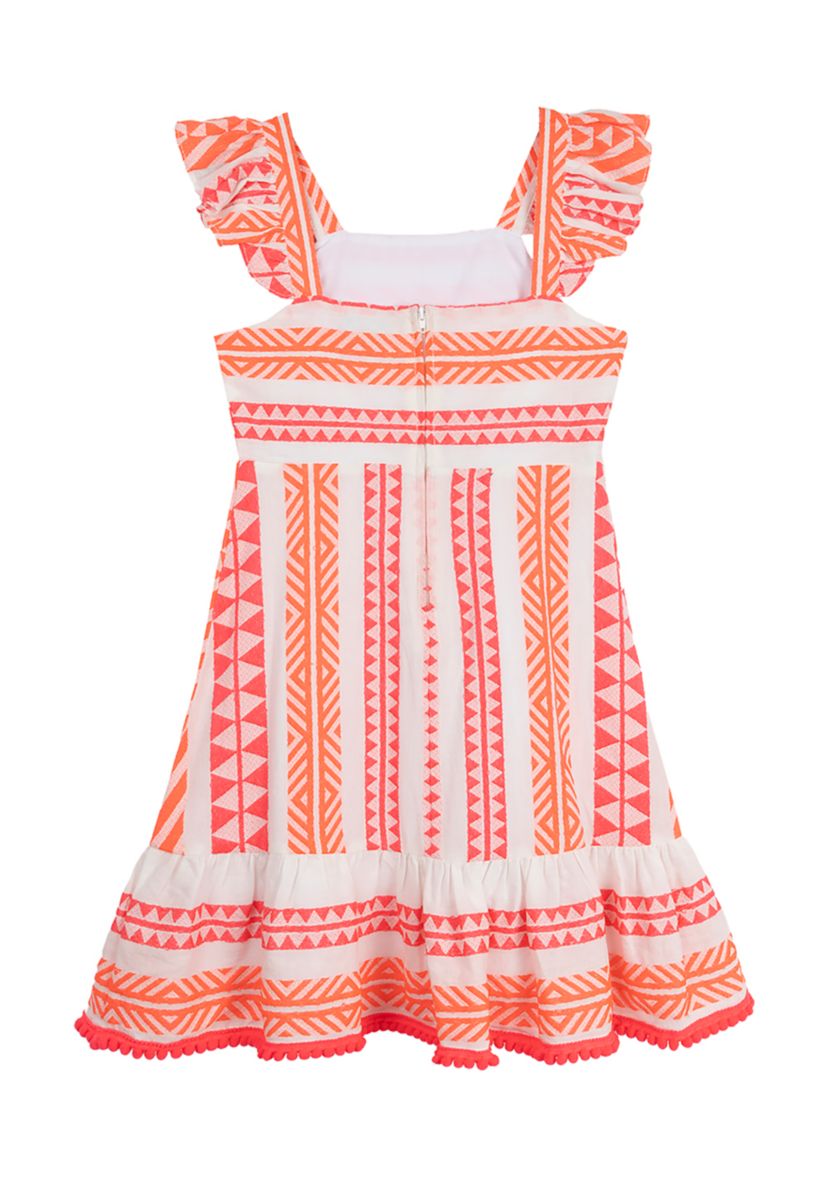 Girls 4-6x Printed Jacquard Mini Dress