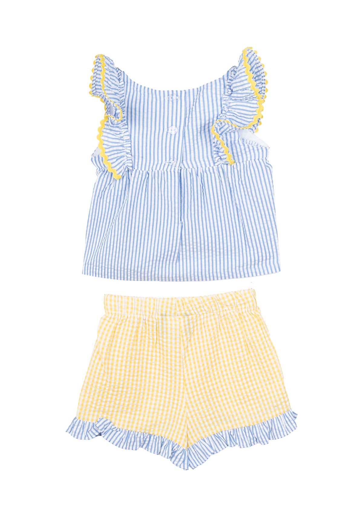 Girls 4-6x Pineapple Seersucker Shorts 