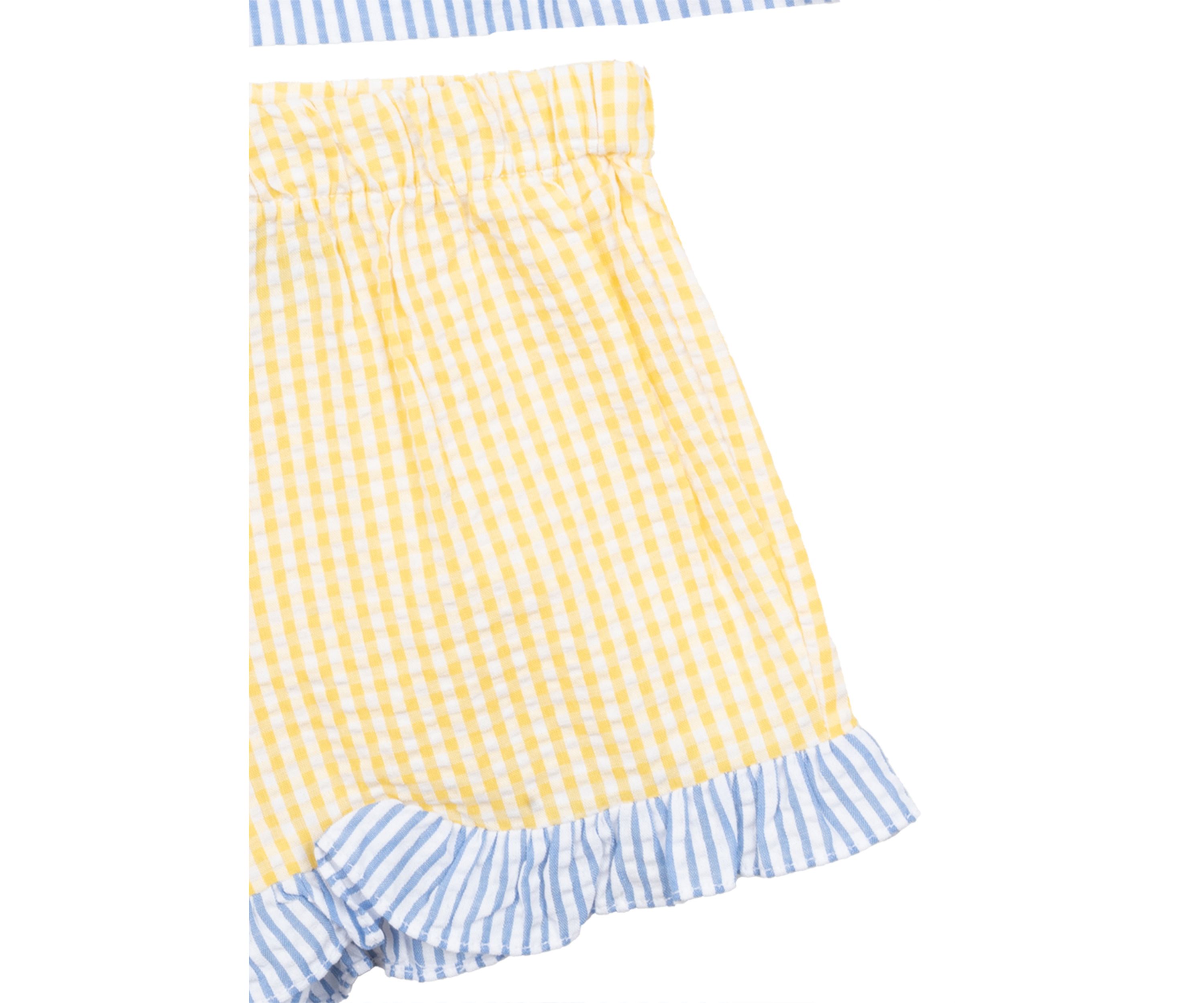 Girls 4-6x Pineapple Seersucker Shorts 