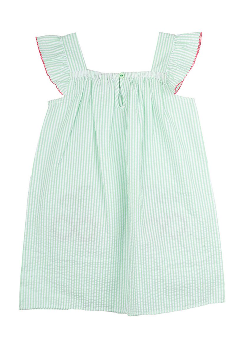 Girls 4-6x Cherry Seersucker Dress