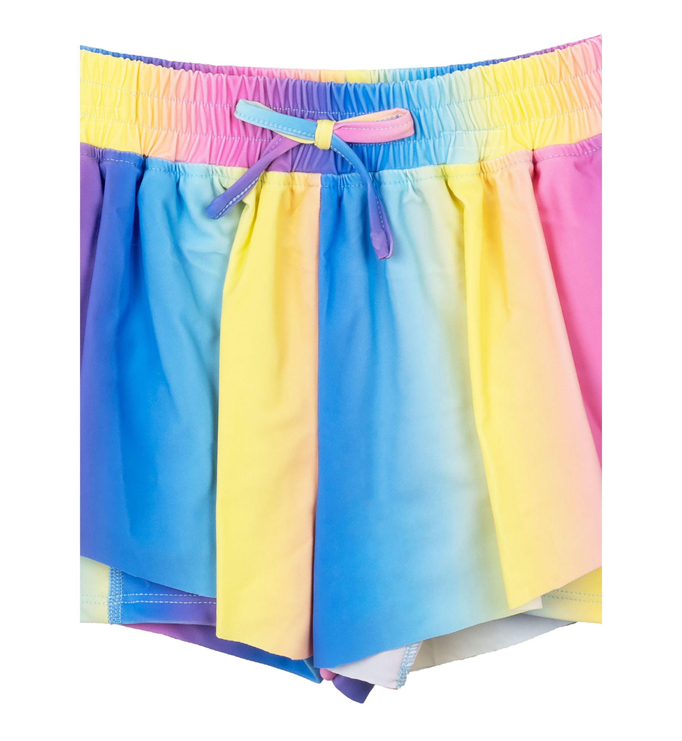 Girls 4-6x Ice Cream Top and Rainbow Shorts Set