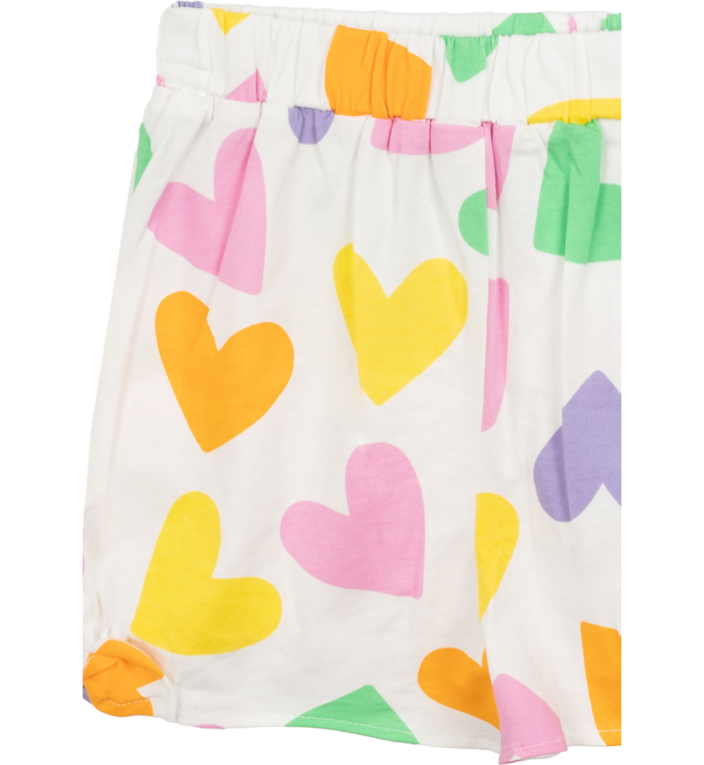 Girls 4-6x Happy Face Heart Graphic T-Shirt and Printed Shorts Set