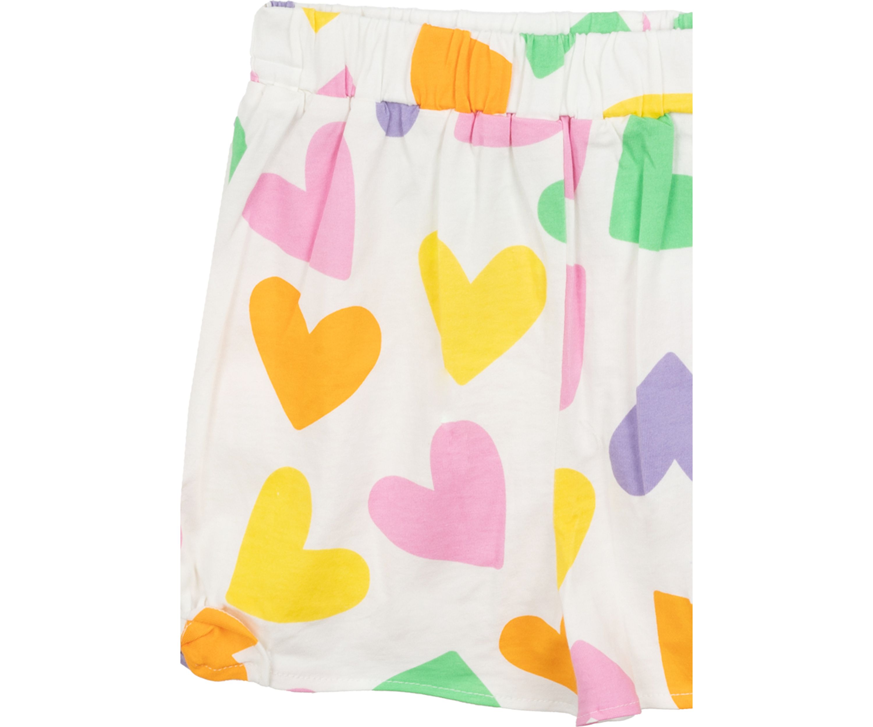 Girls 4-6x Happy Face Heart Graphic T-Shirt and Printed Shorts Set