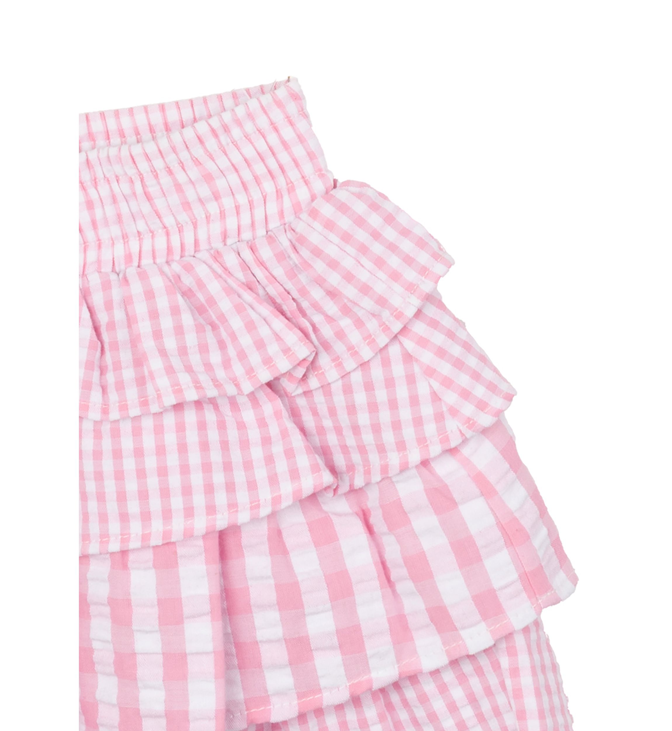 Girls 4-6x Eyelet Flutter Top and Ruffle Shorts Set